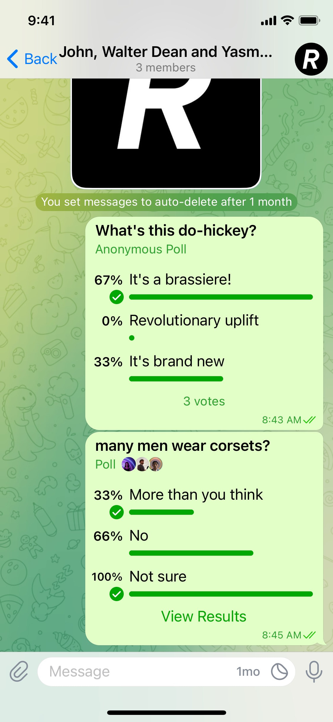 Telegram iOS screen 826