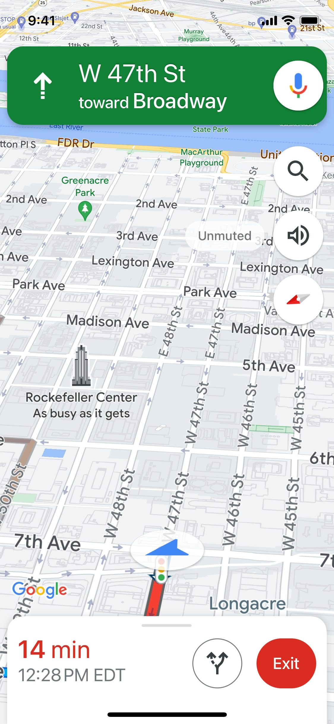 Google Maps iOS screen 412