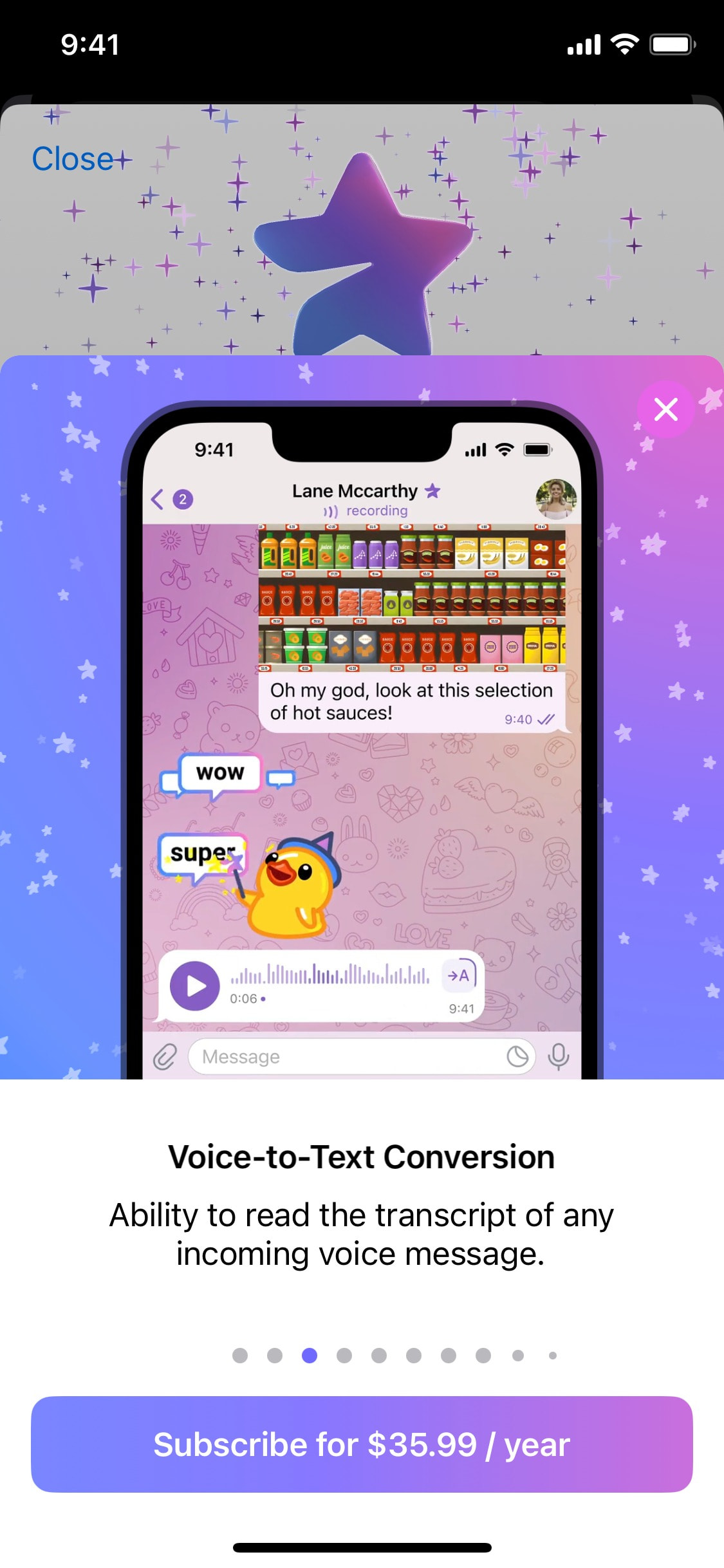 Telegram iOS screen 417