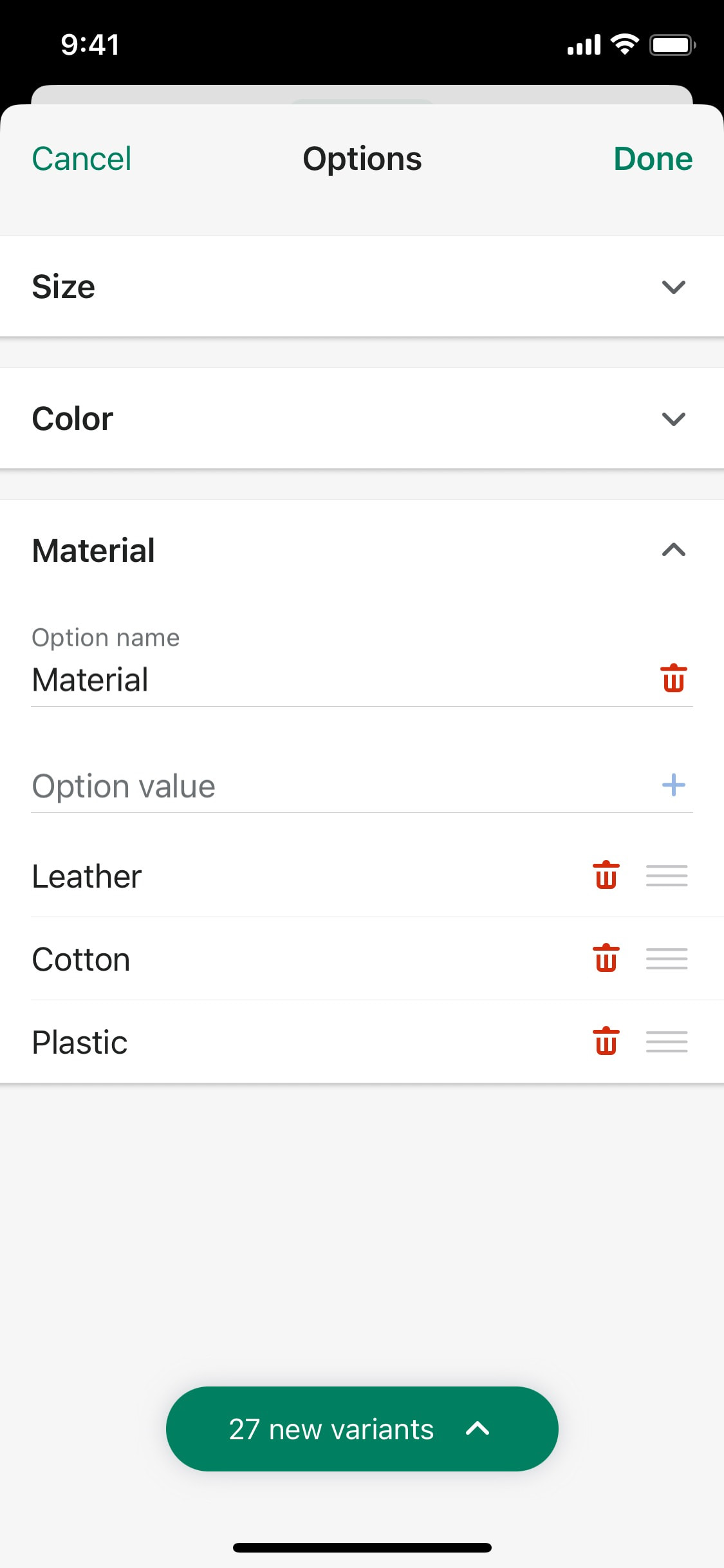 Shopify iOS screen 548