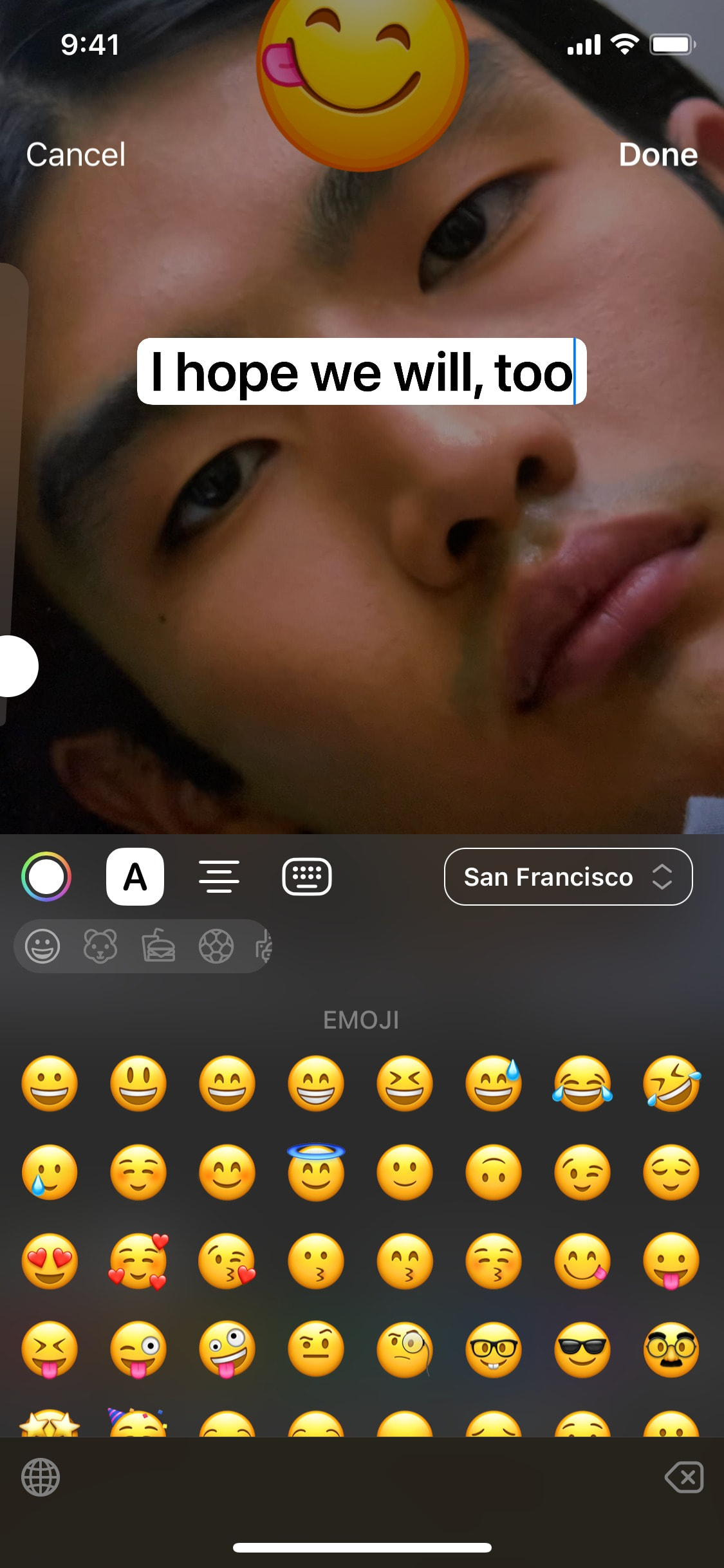 Telegram iOS screen 399