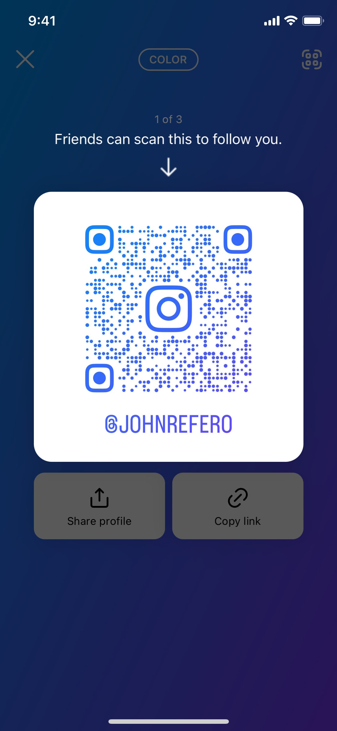 Instagram iOS screen 263