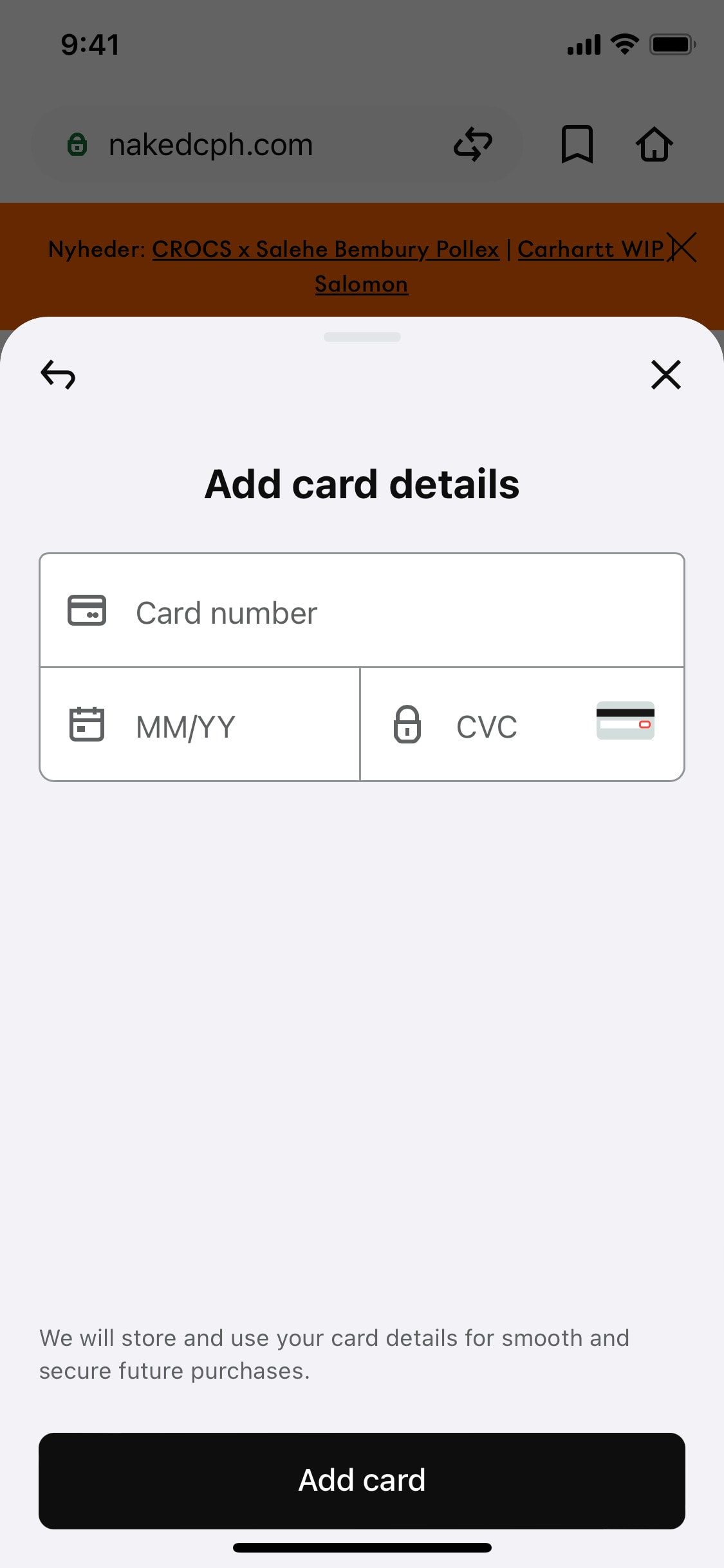 Klarna iOS screen 174