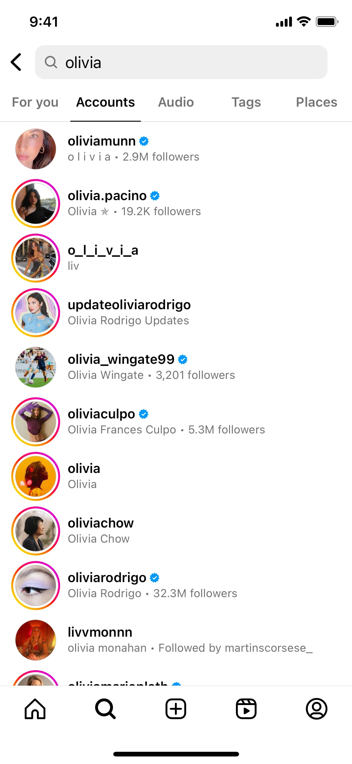 Instagram iOS screen 282