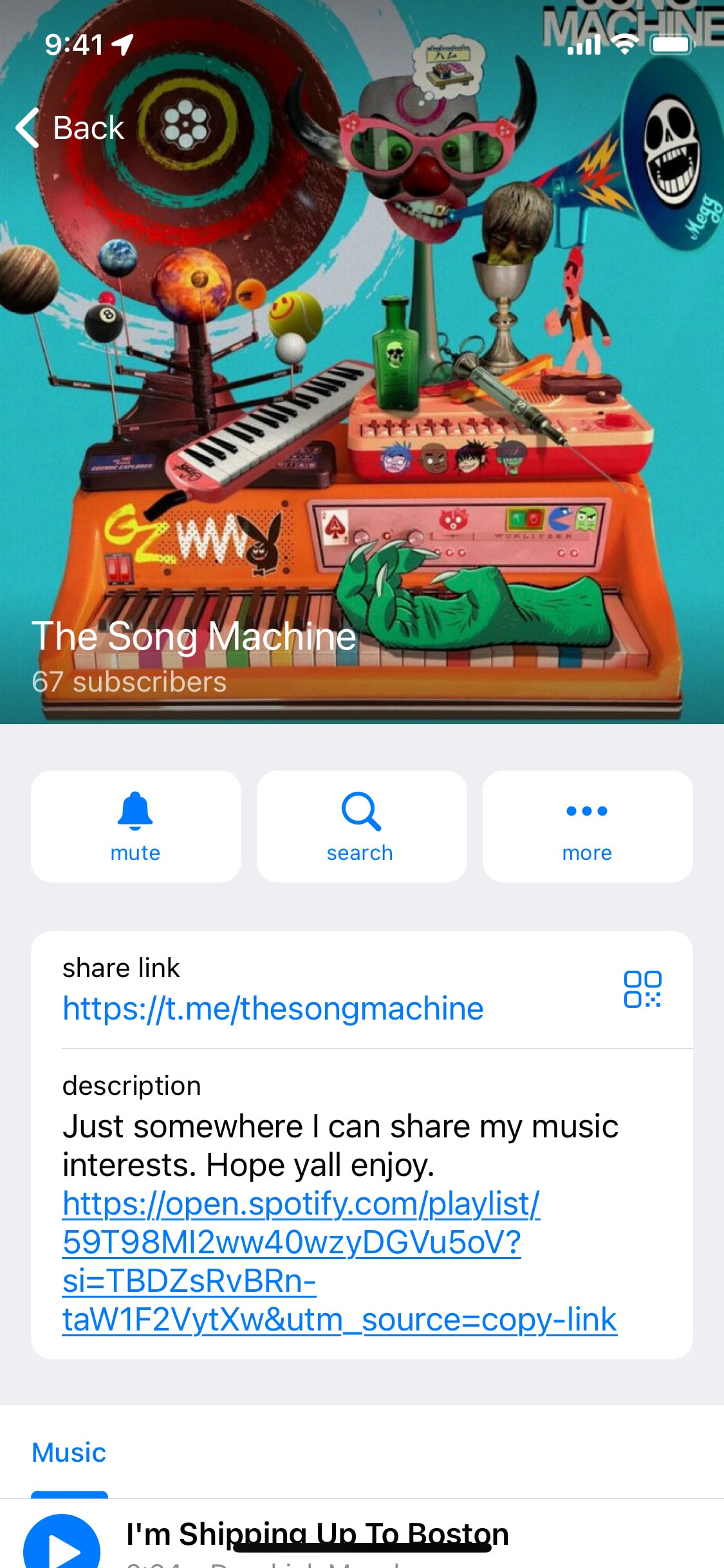 Telegram iOS screen 906
