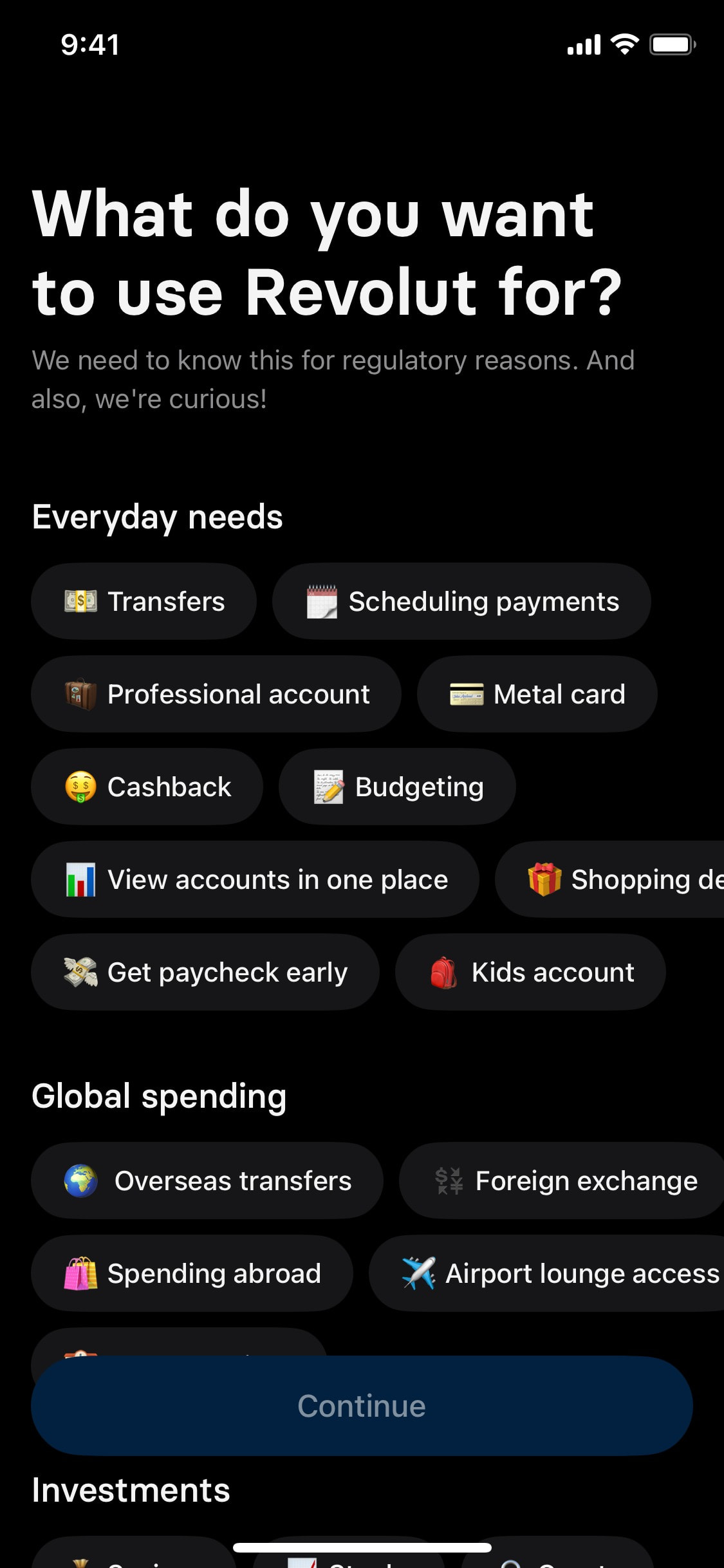 Revolut iOS screen 462