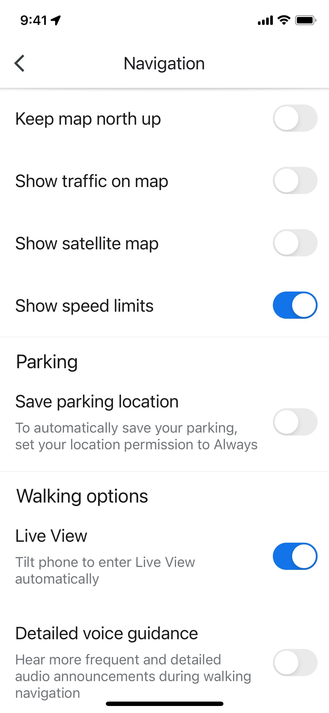 Google Maps iOS screen 243