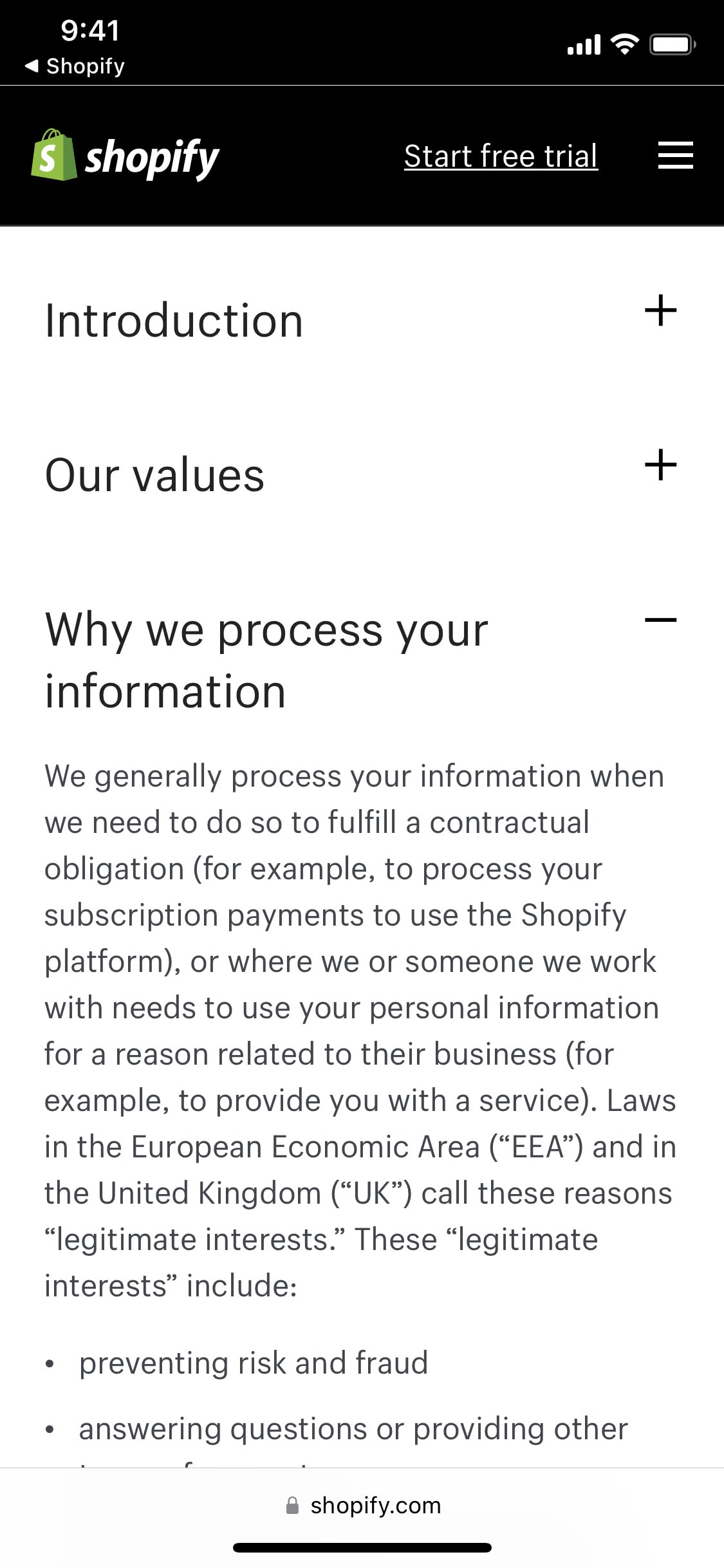 Shopify iOS screen 92