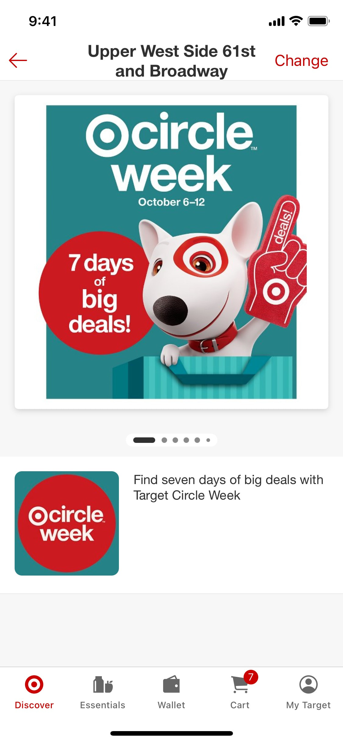 Target iOS screen 716