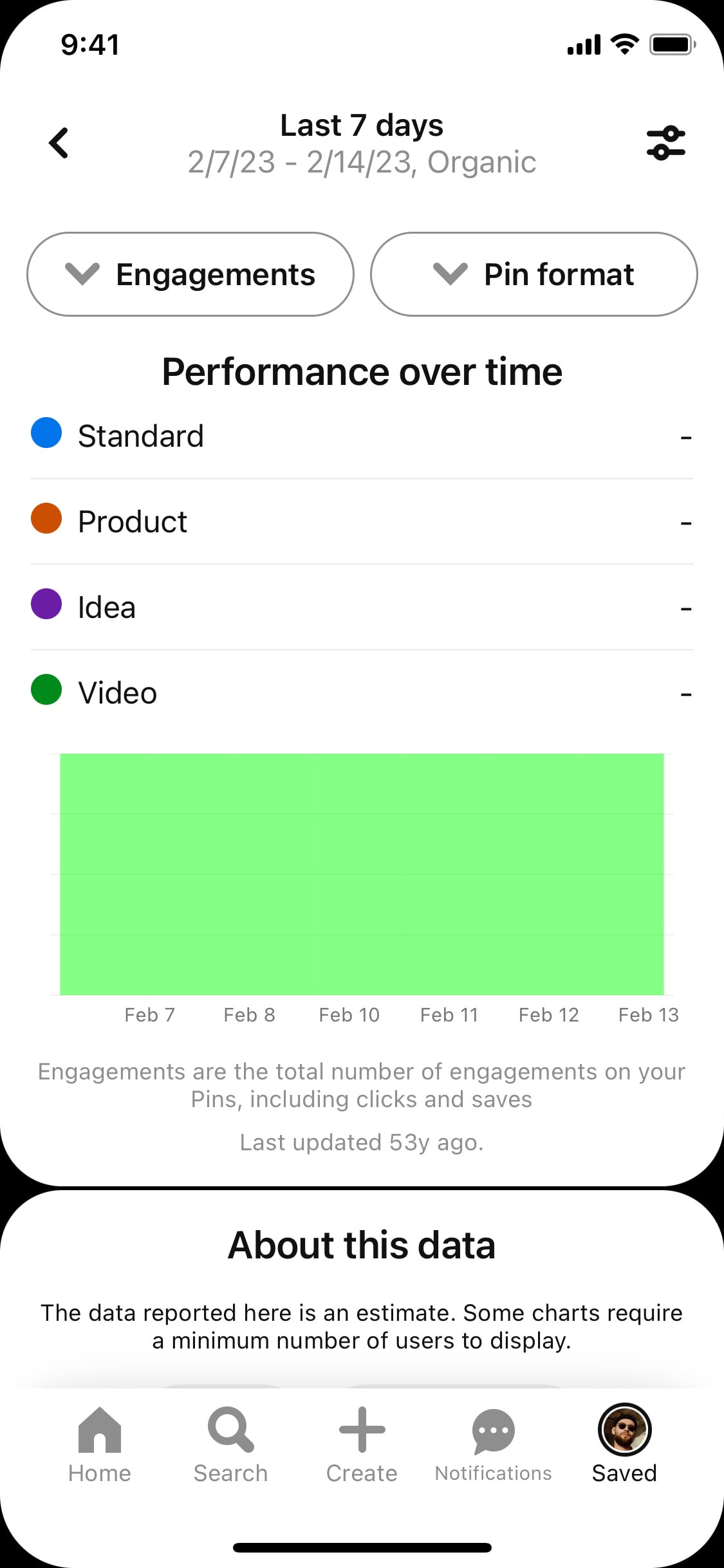 Pinterest iOS screen 383