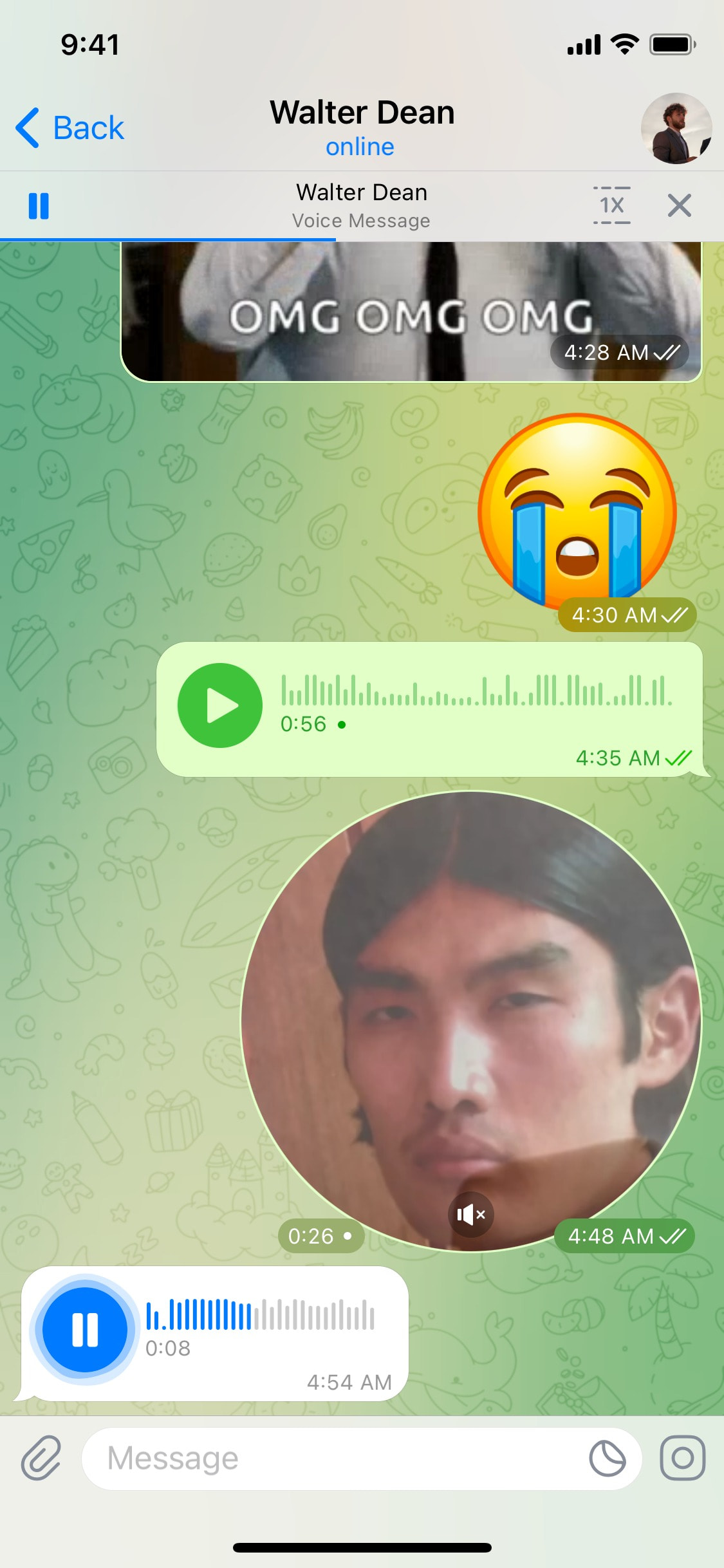 Telegram iOS screen 851