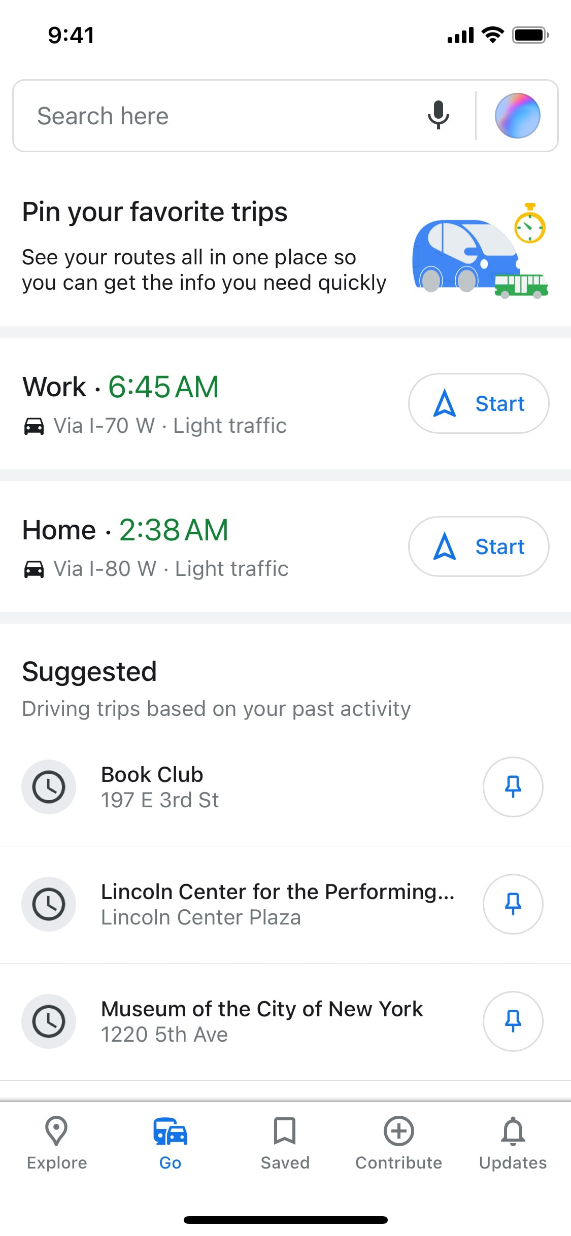 Google Maps iOS screen 182