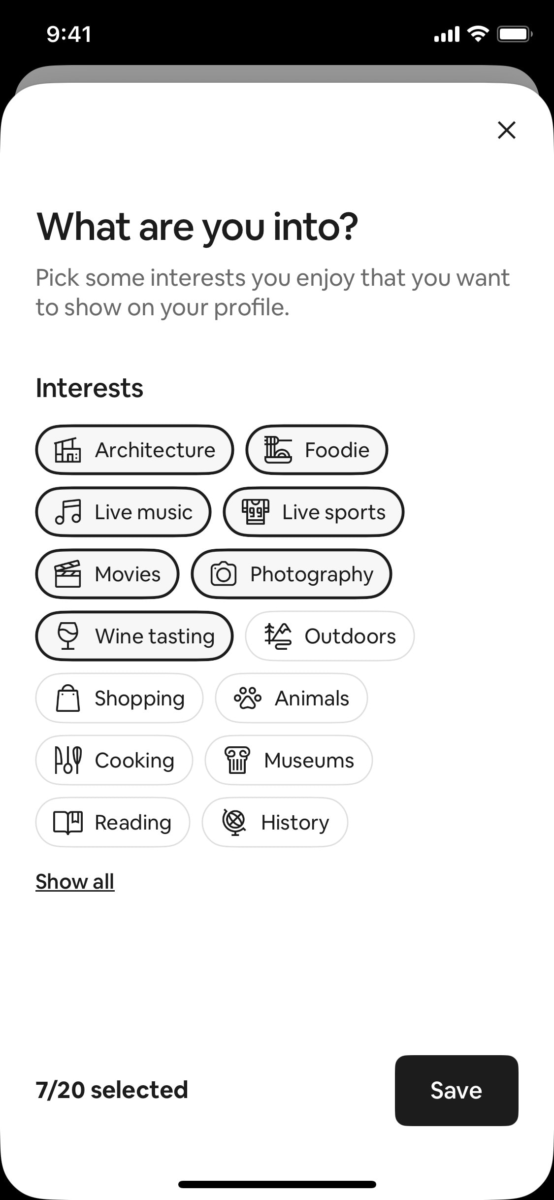 Airbnb iOS screen 337