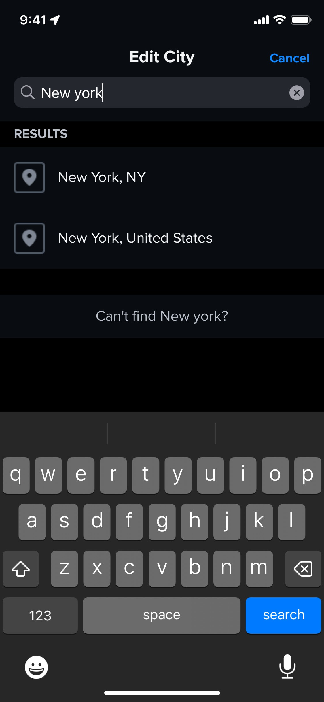 Tinder iOS screen 385
