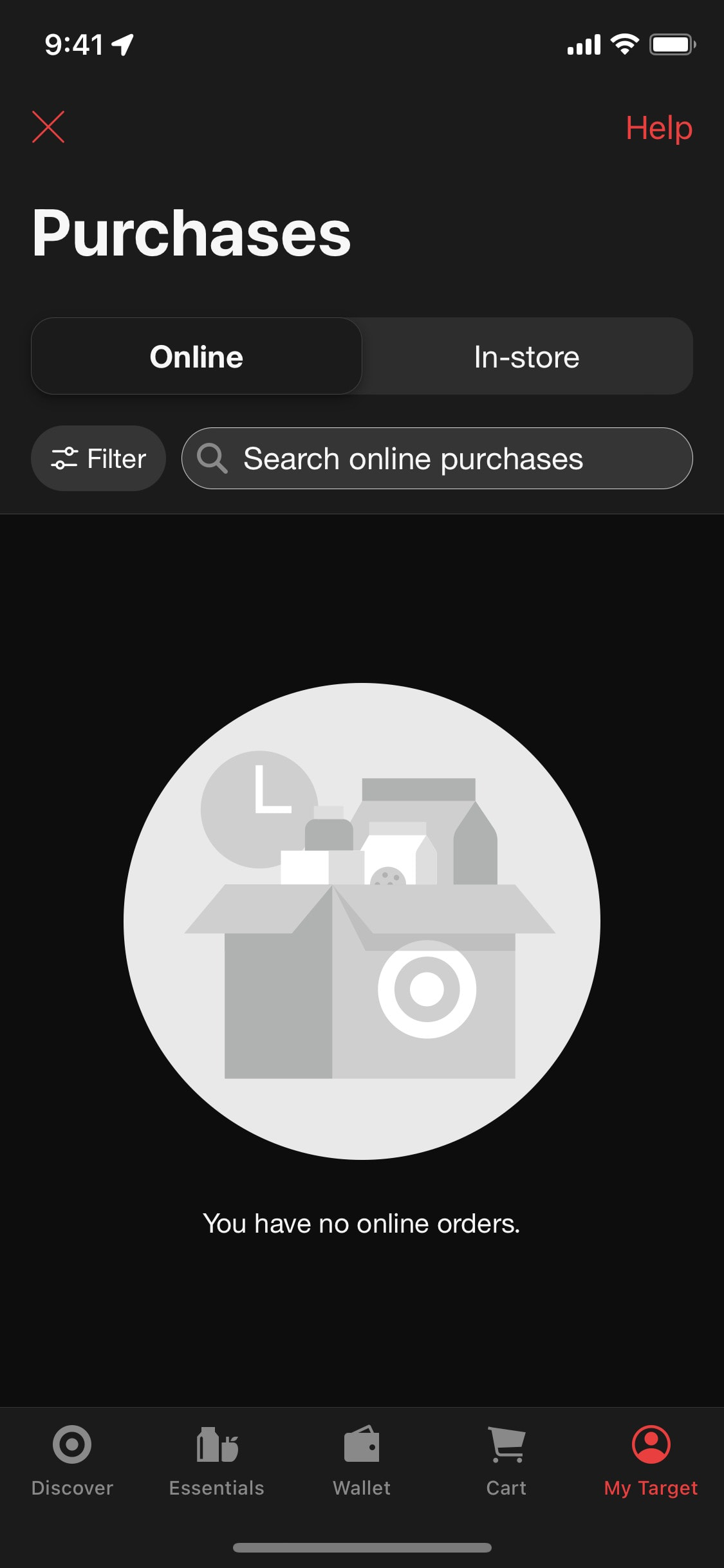 Target iOS screen 216