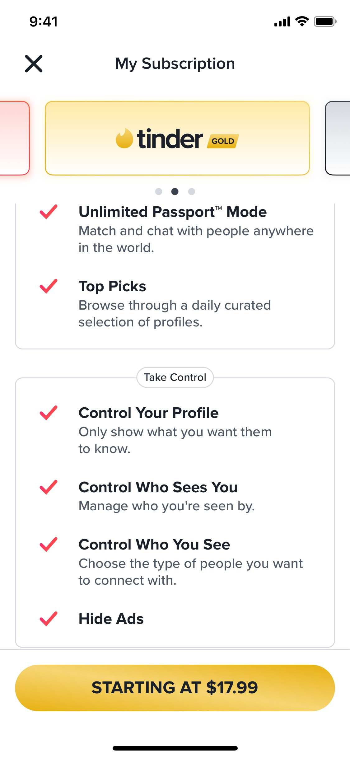 Tinder iOS screen 211