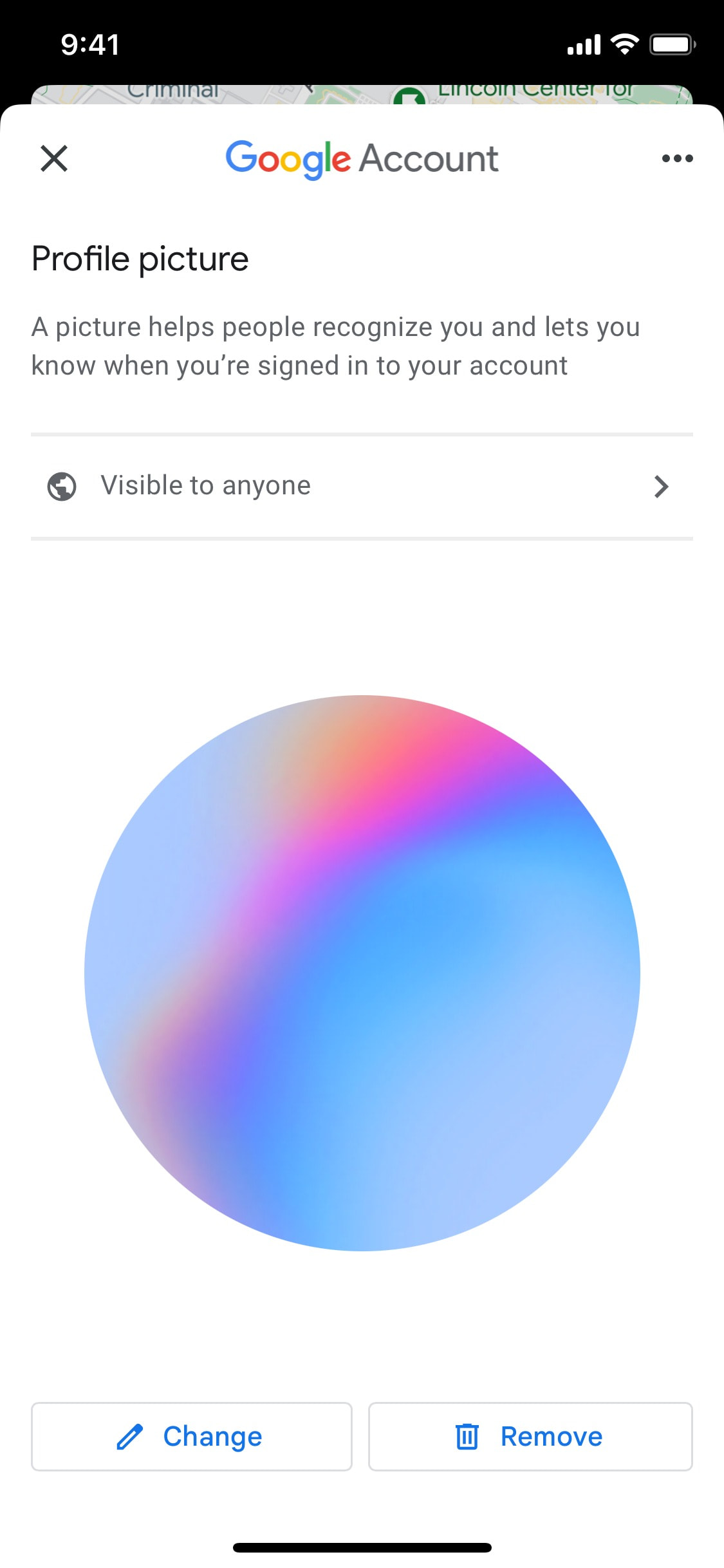 Google Maps iOS screen 553