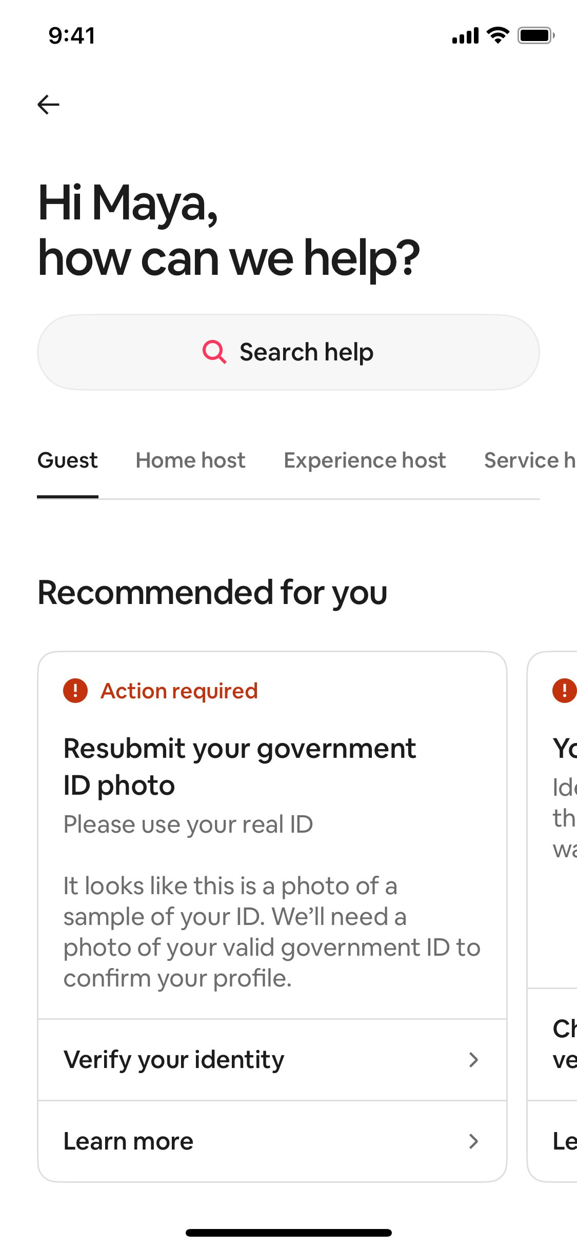 Airbnb iOS screen 7