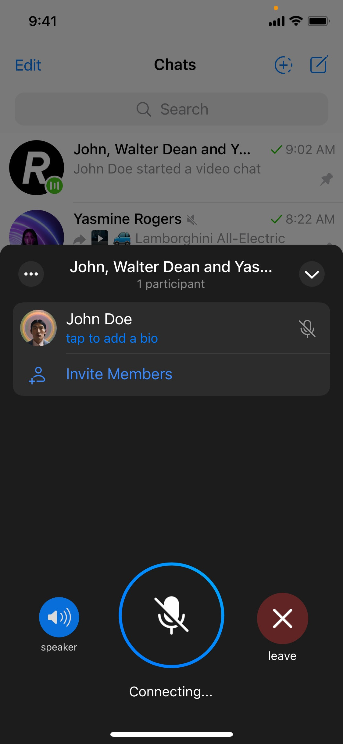 Telegram iOS screen 750