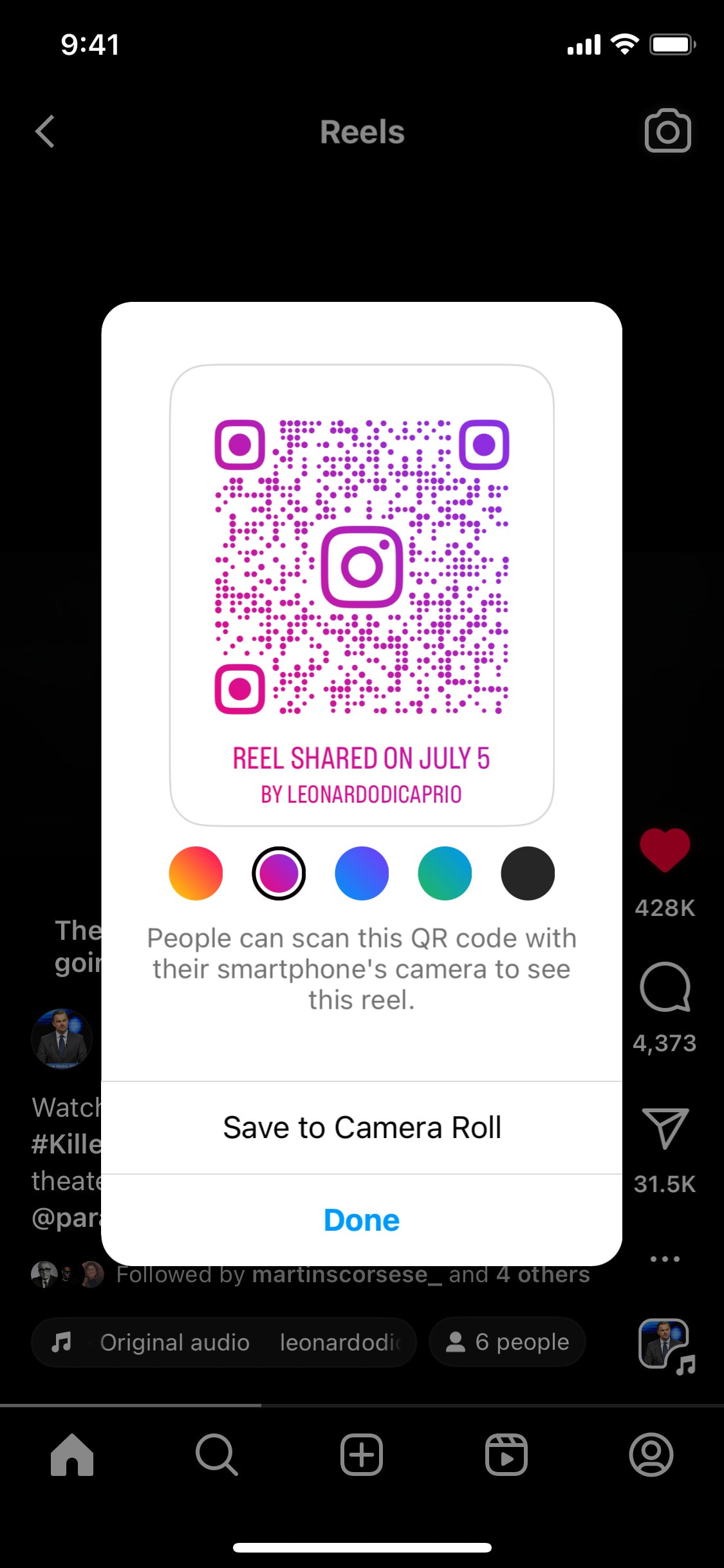 Instagram iOS screen 431