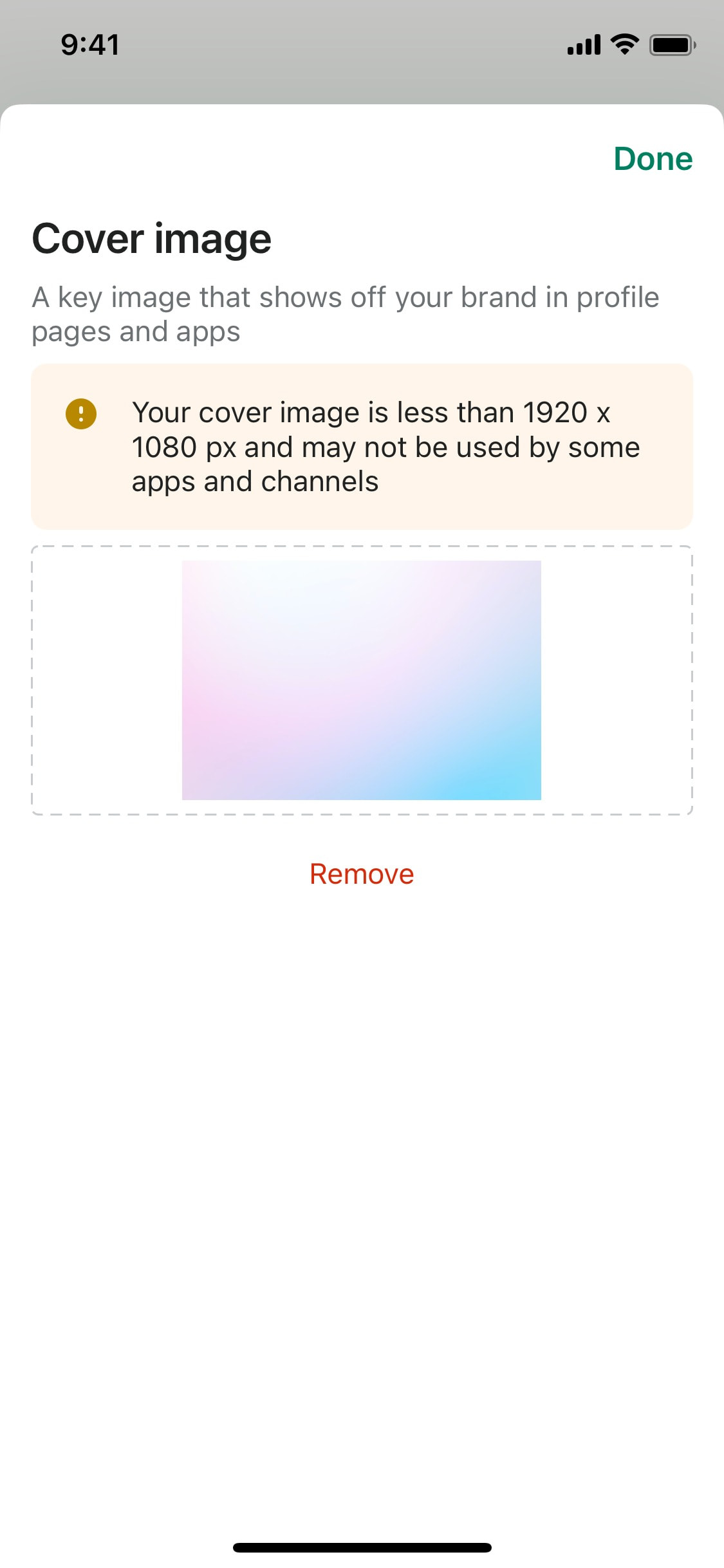 Shopify iOS screen 534