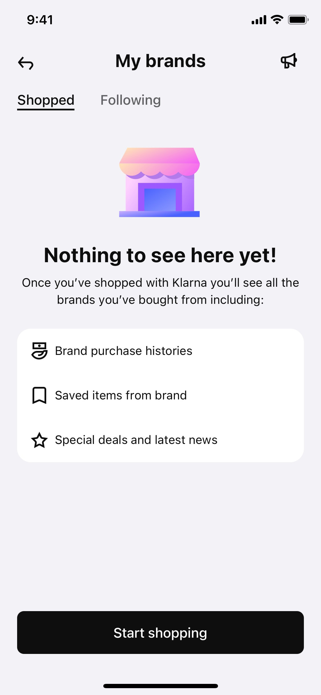 Klarna iOS screen 441