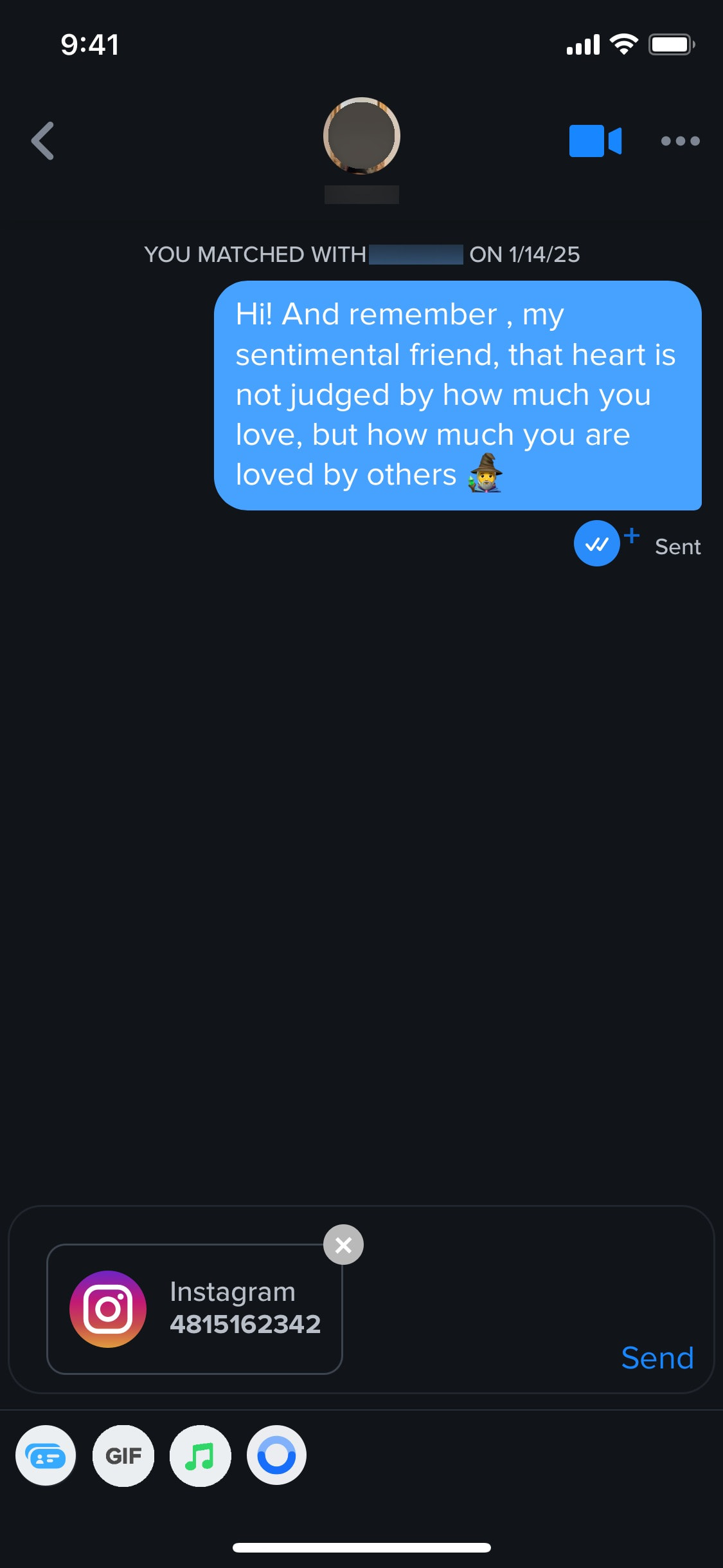 Tinder iOS screen 205
