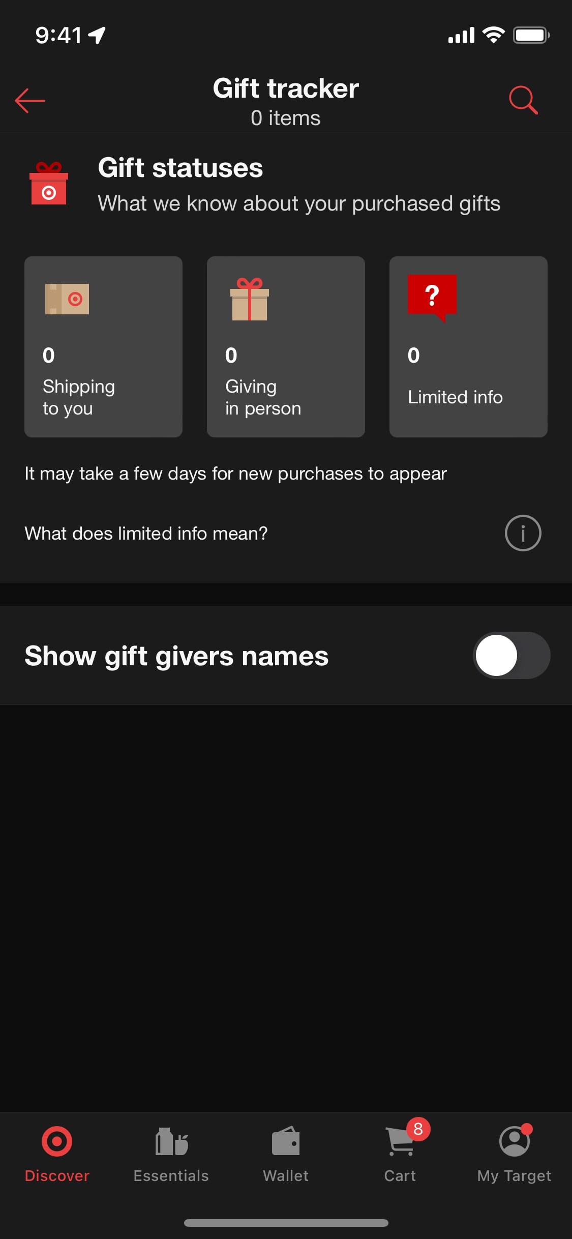 Target iOS screen 215