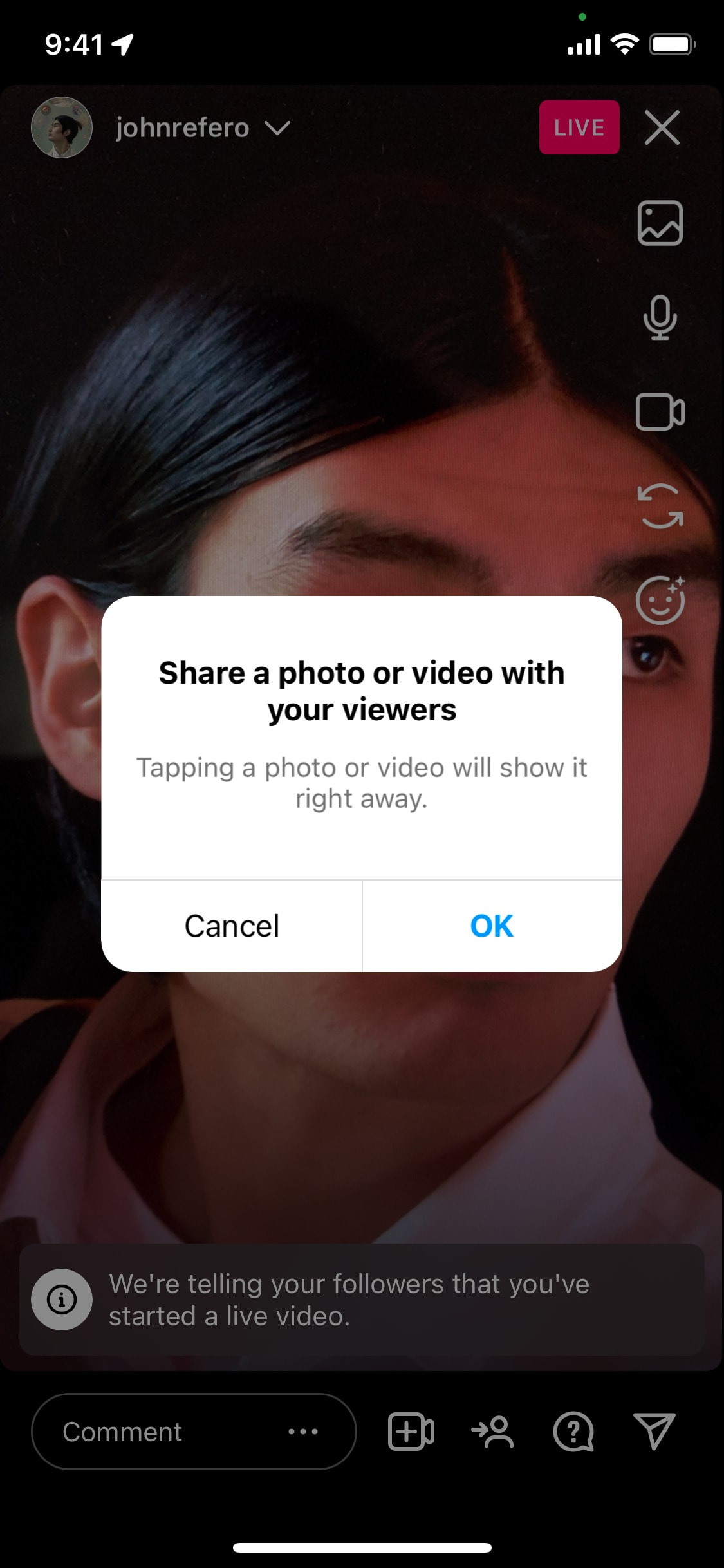 Instagram iOS screen 3