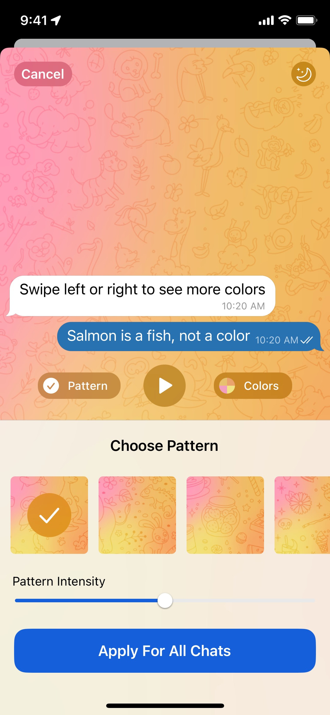 Telegram iOS screen 274