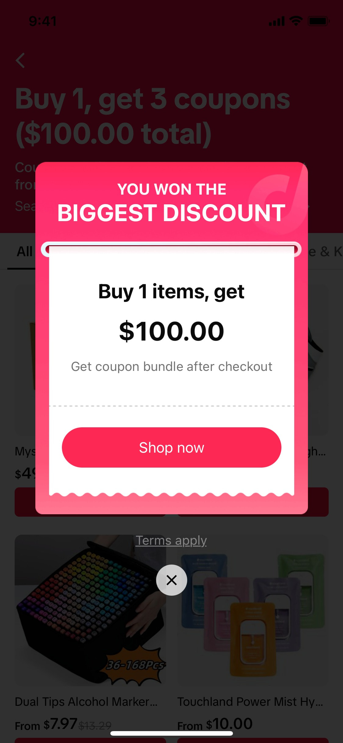 TikTok iOS screen 544