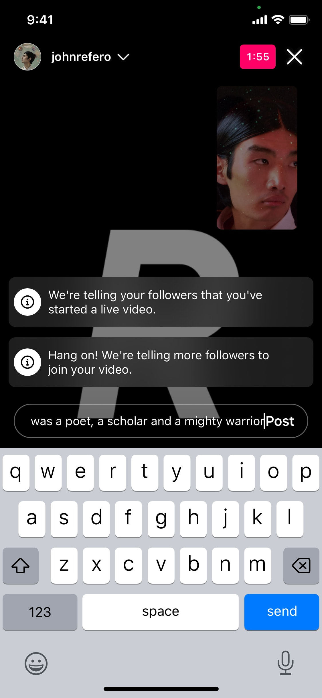 Instagram iOS screen 608