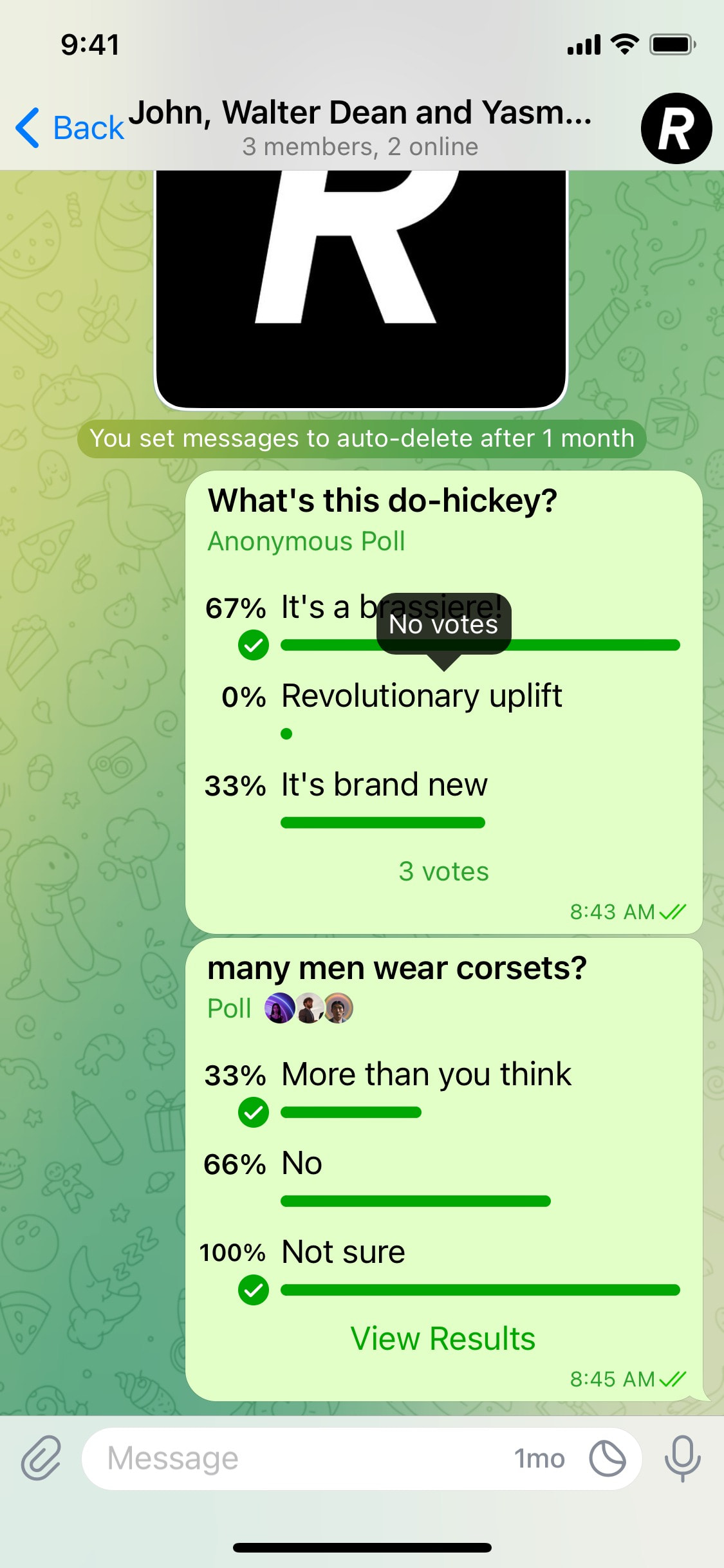 Telegram iOS screen 326