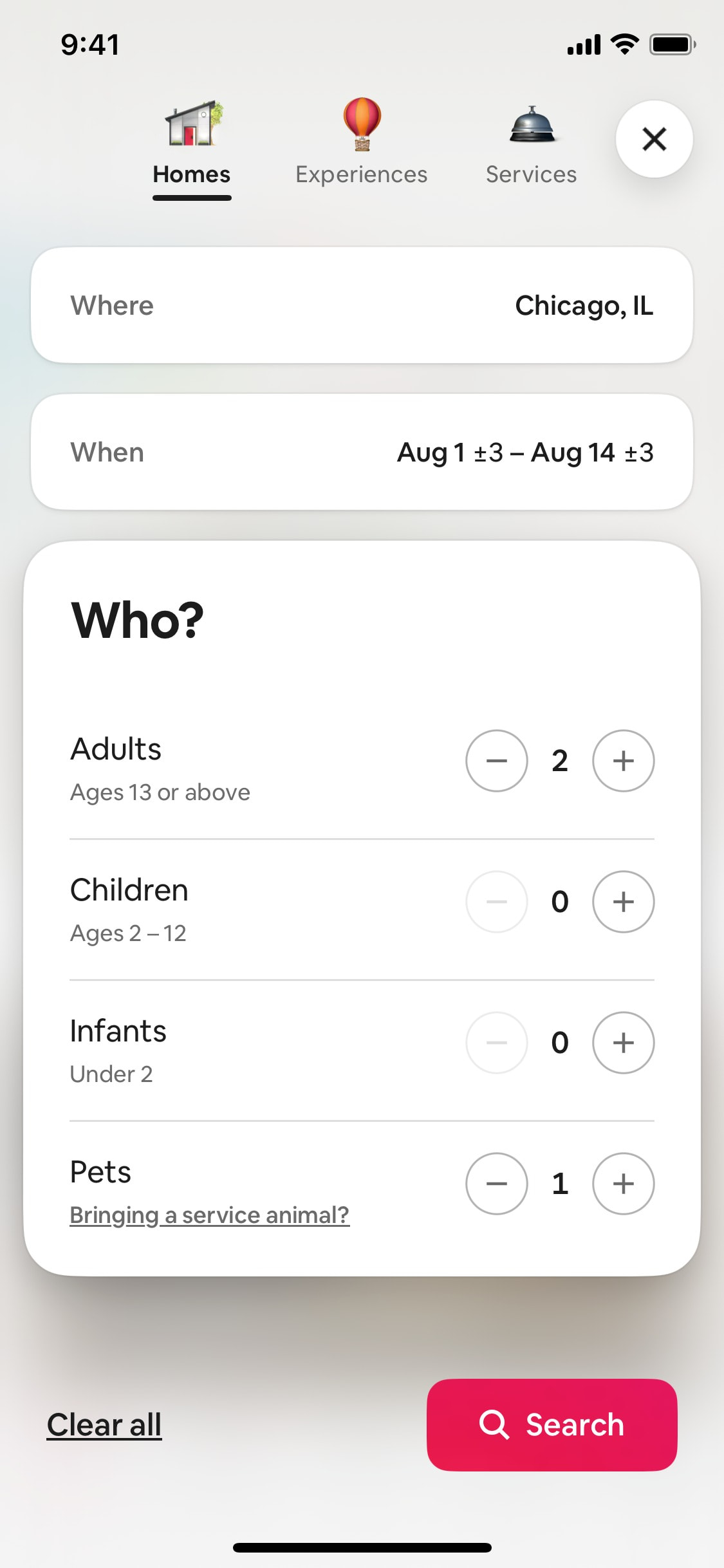 Airbnb iOS screen 196