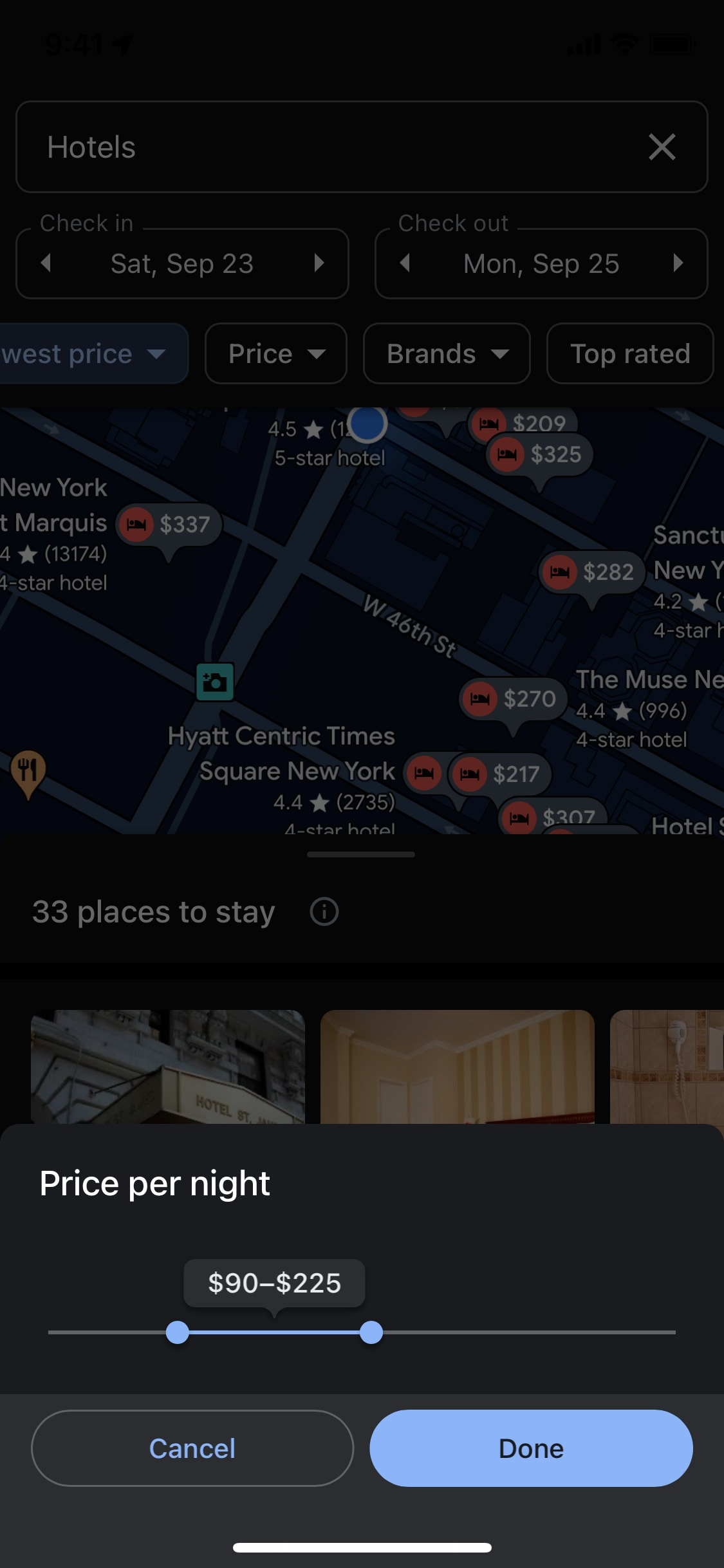 Google Maps iOS screen 212