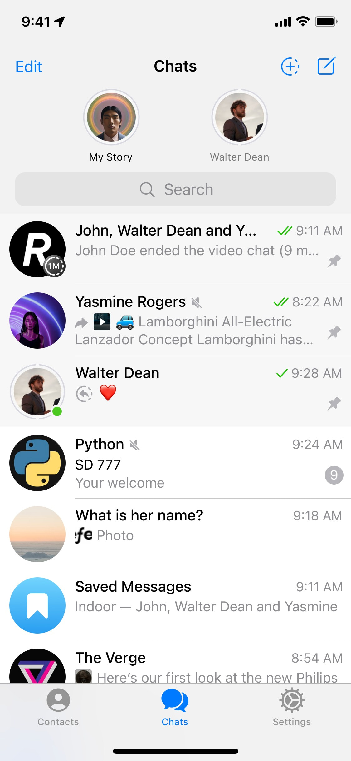 Telegram iOS screen 712