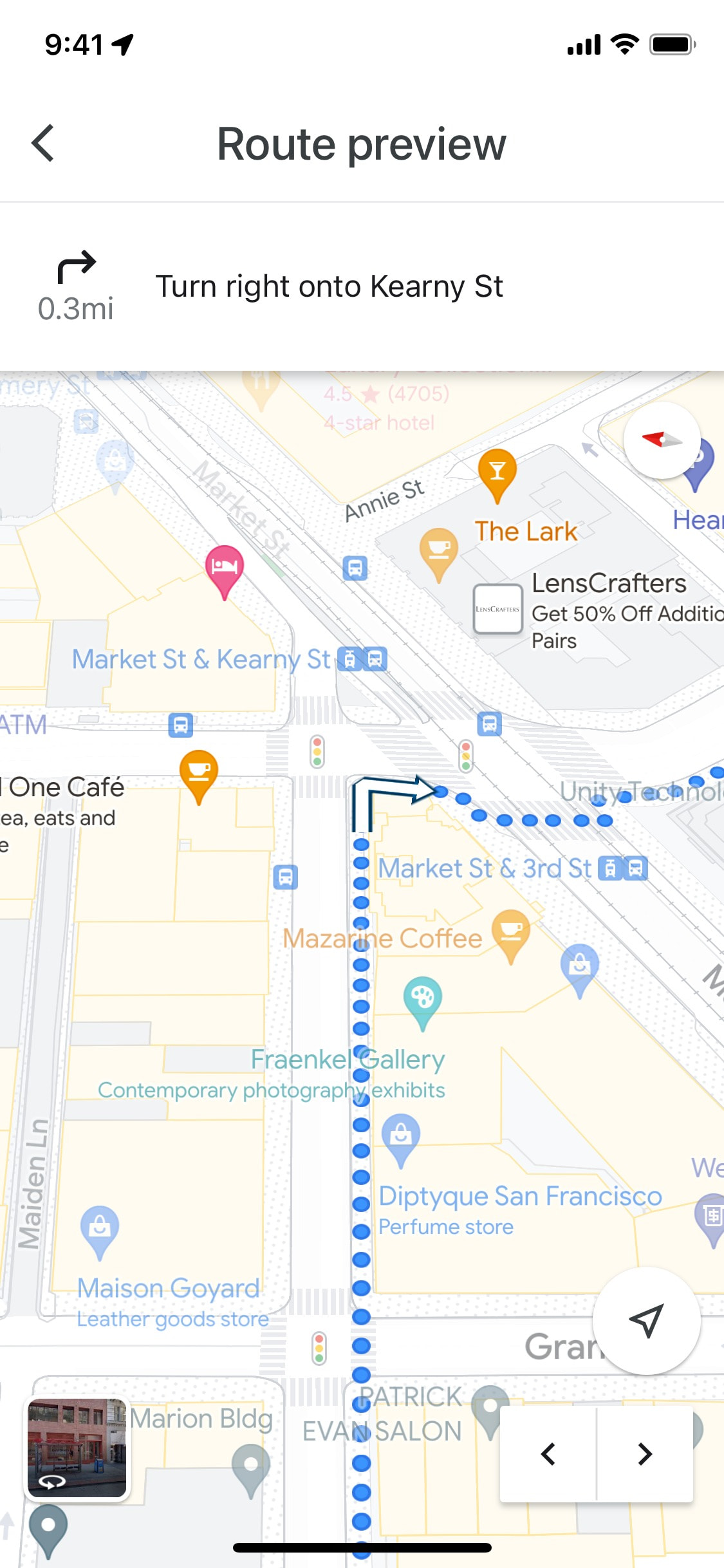 Google Maps iOS screen 70
