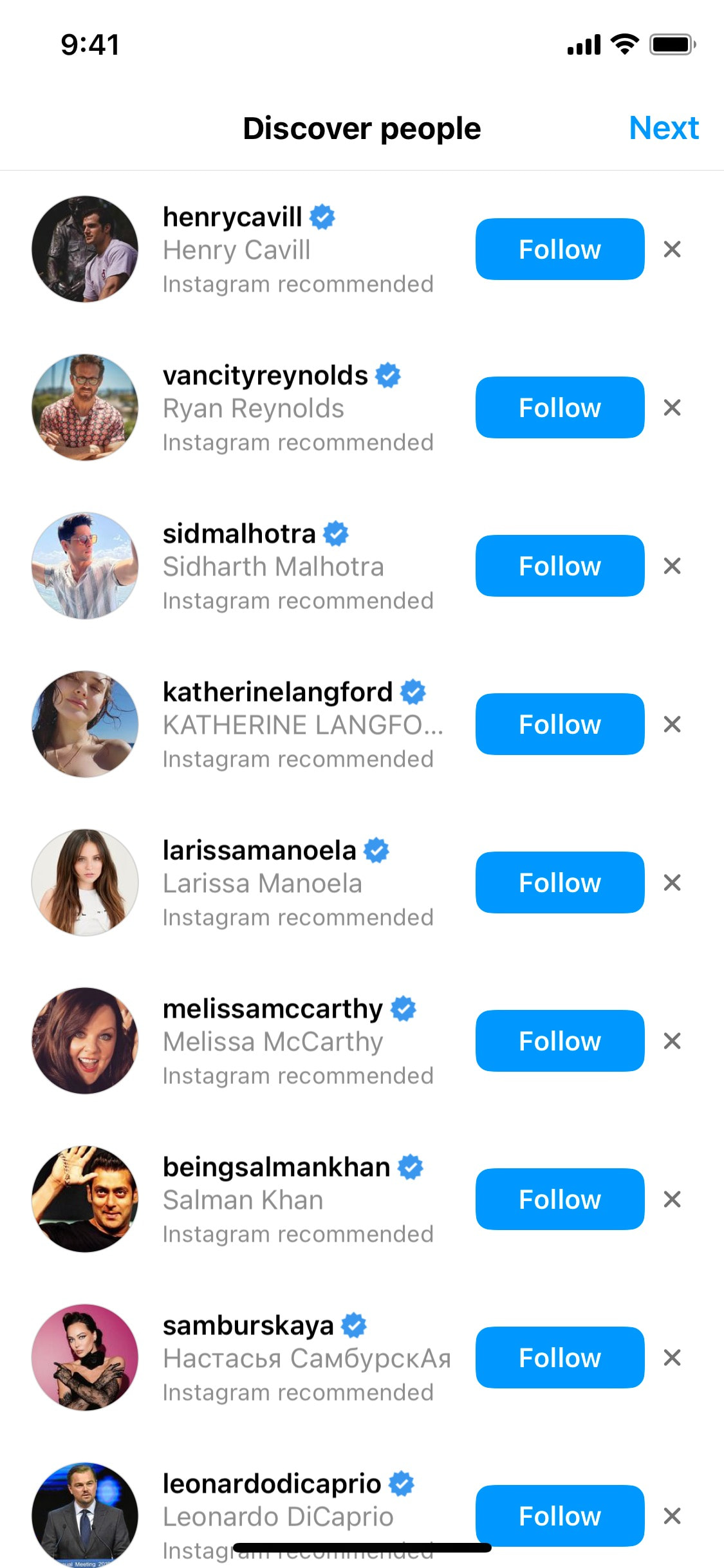 Instagram iOS screen 569
