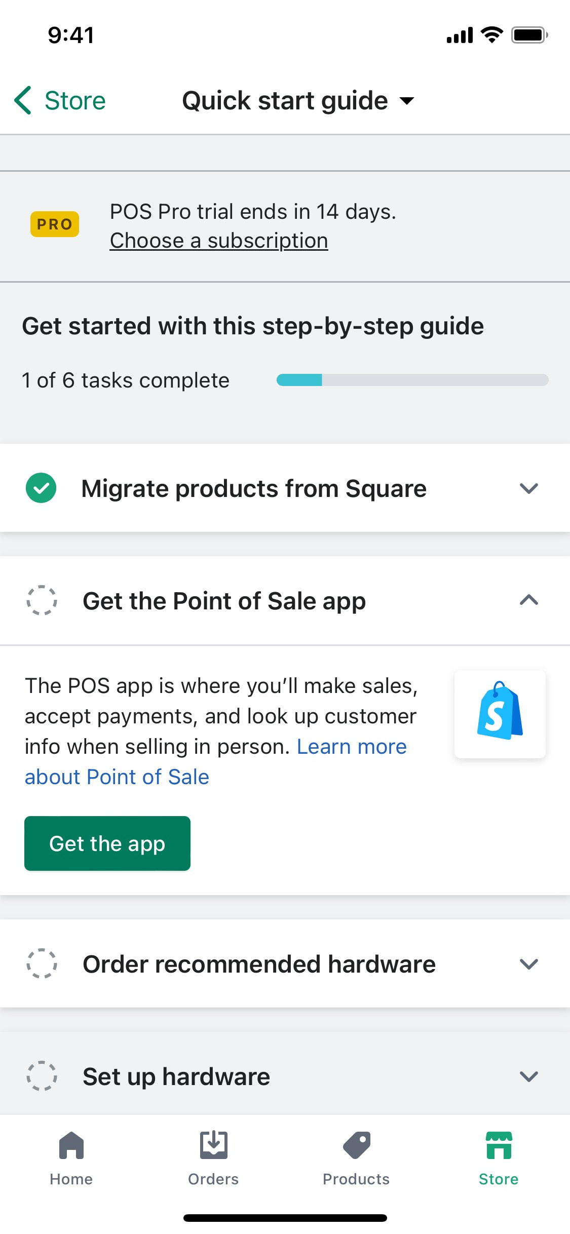 Shopify iOS screen 608
