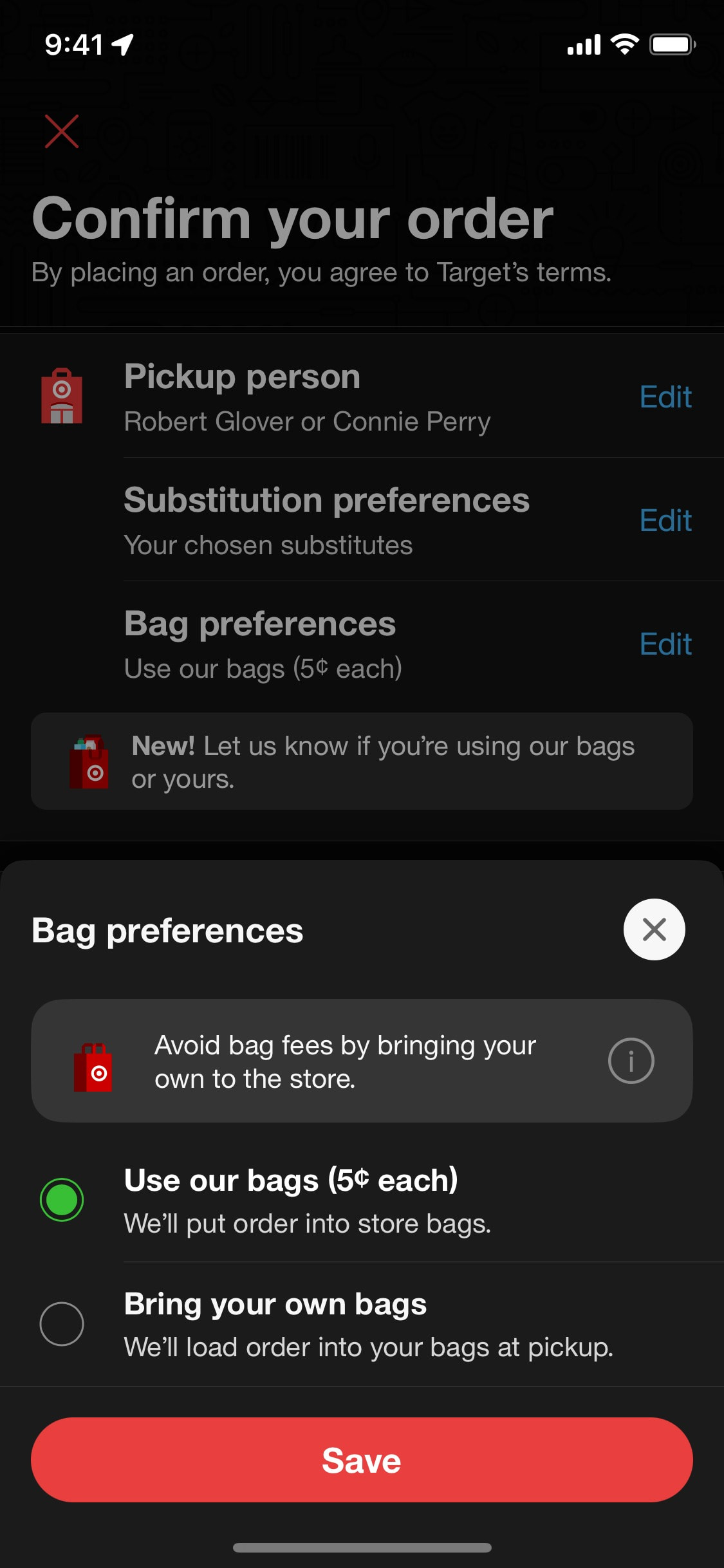 Target iOS screen 144