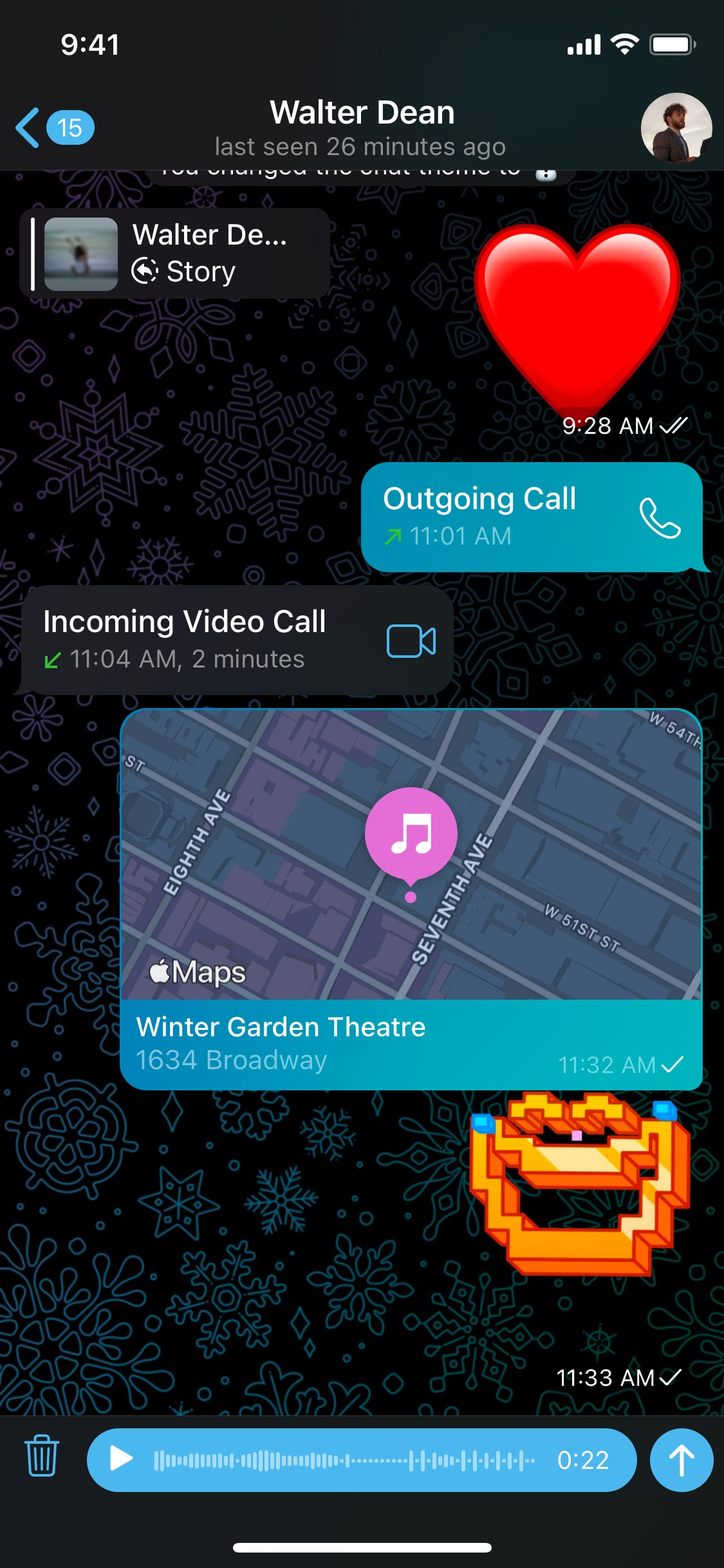 Telegram iOS screen 877