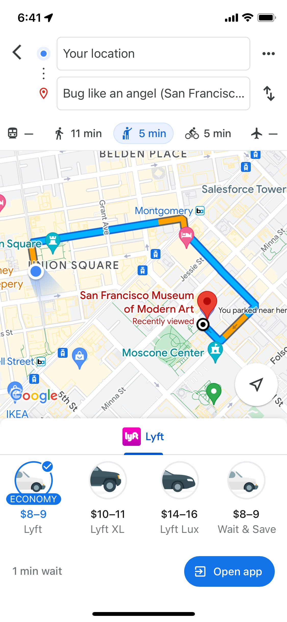 Google Maps iOS screen 7