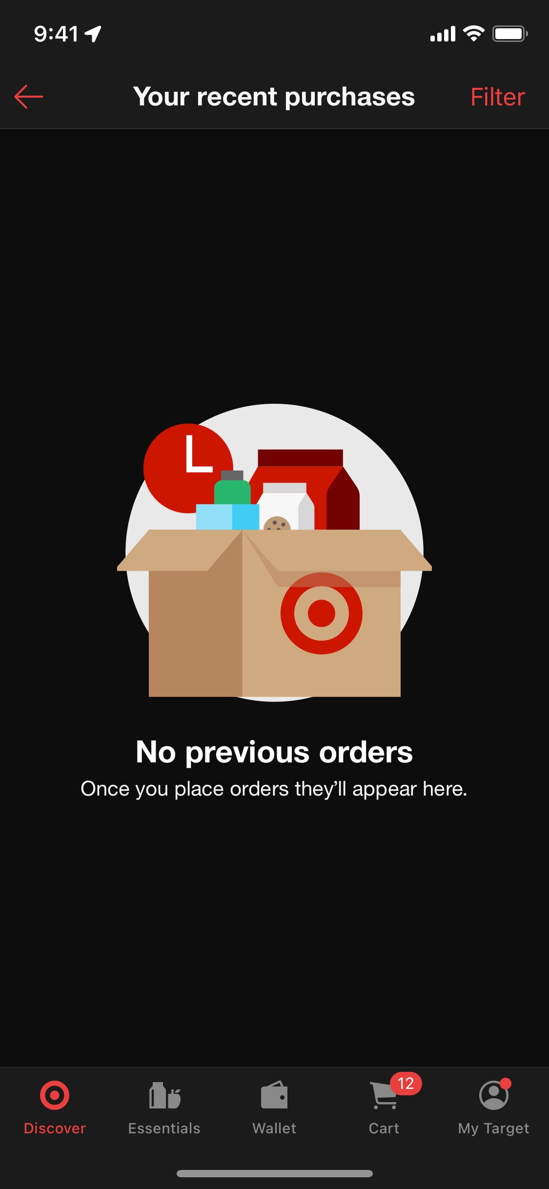 Target iOS screen 152