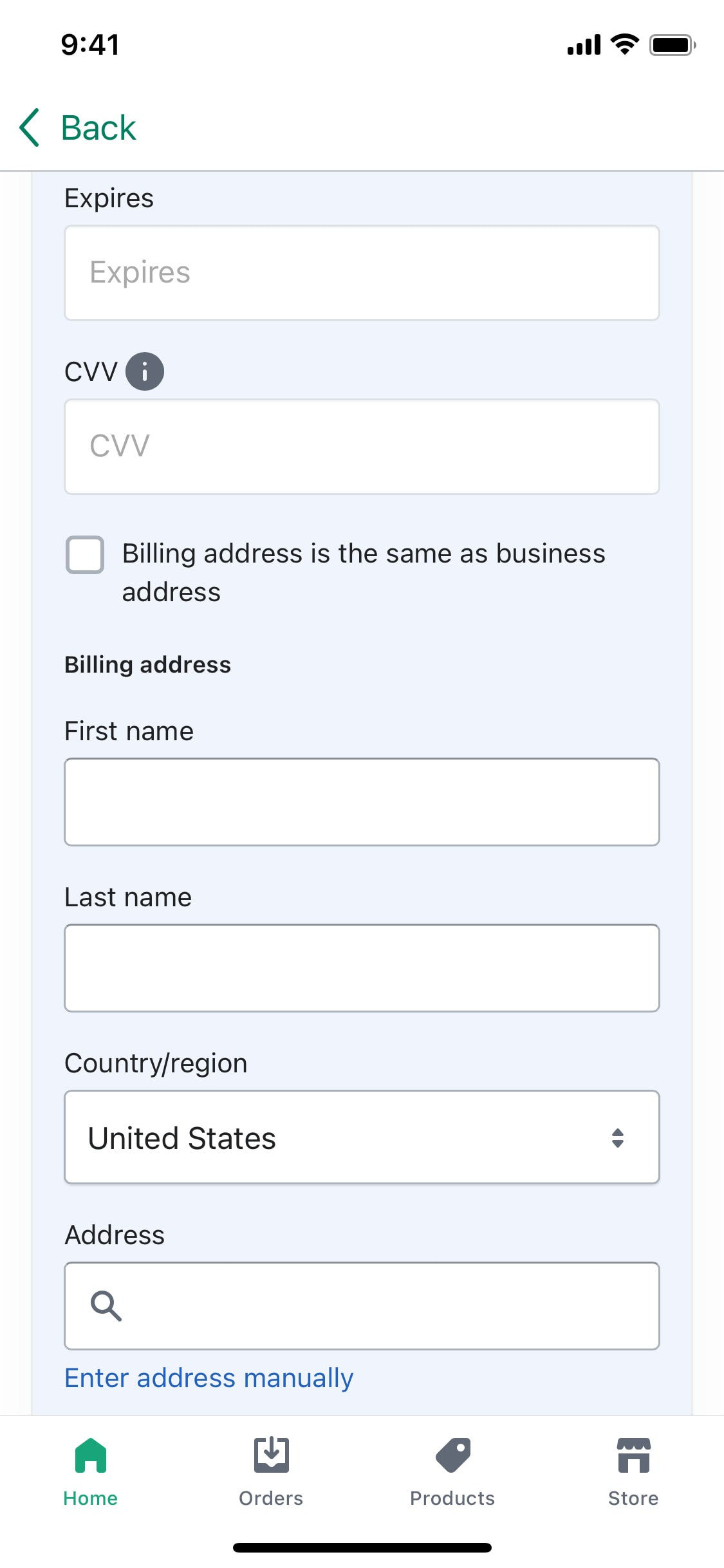 Shopify iOS screen 587