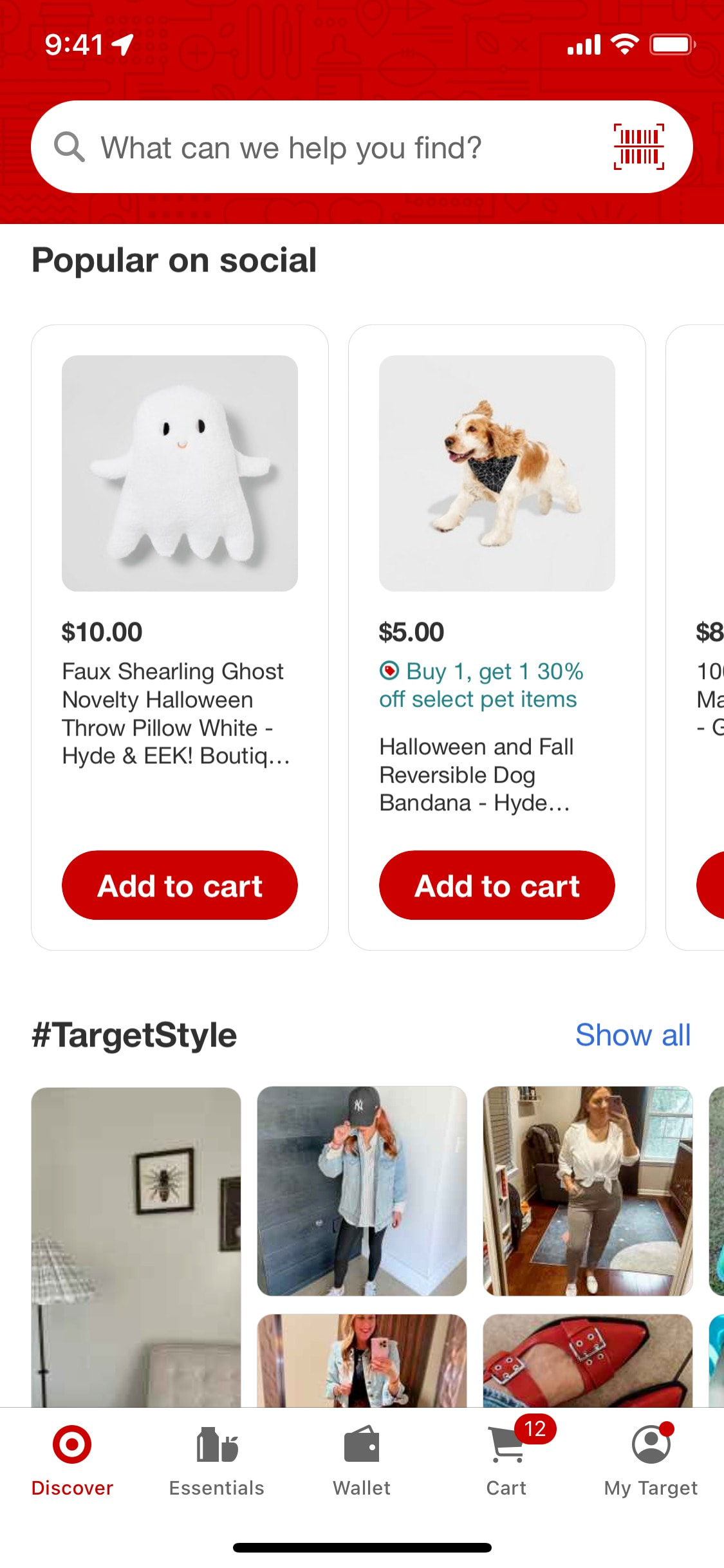 Target iOS screen 547