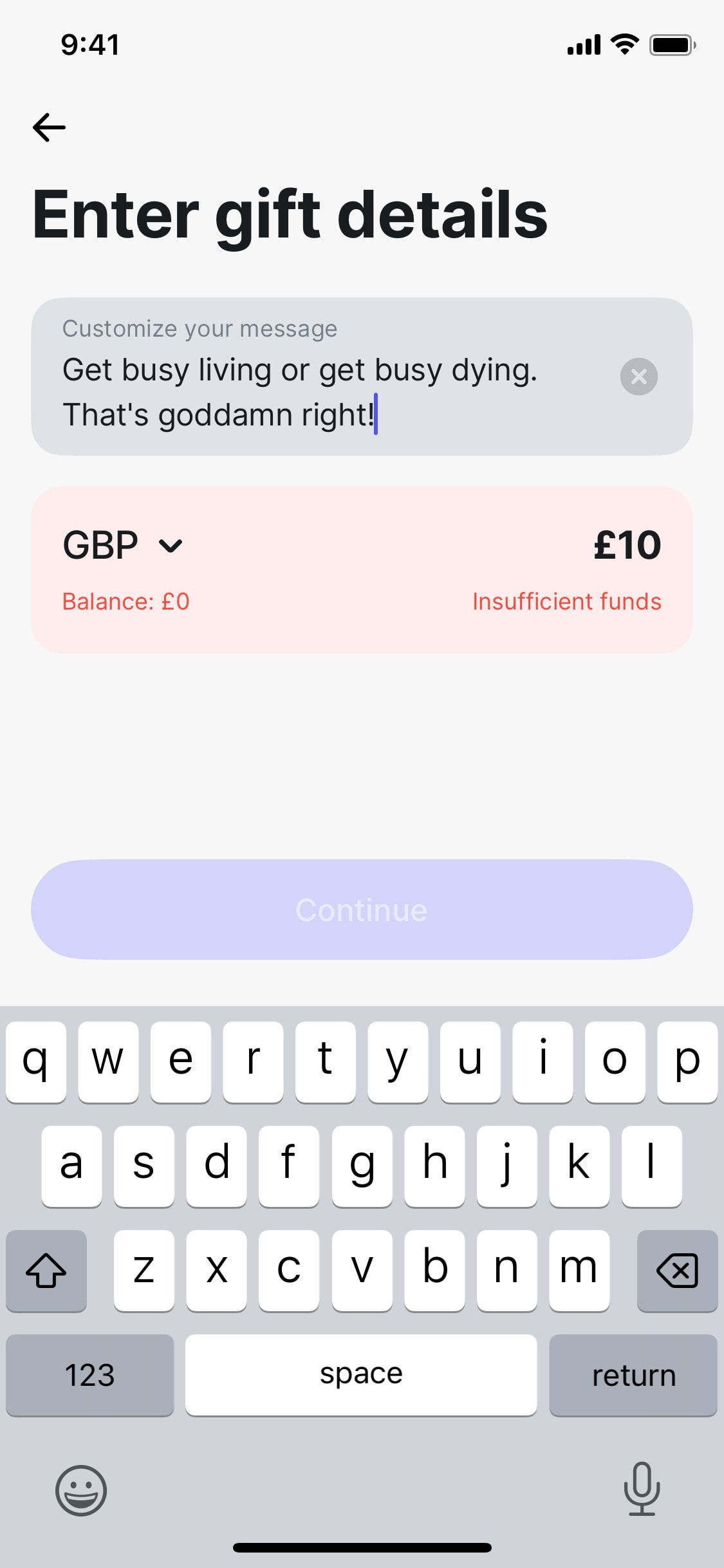 Revolut iOS screen 445