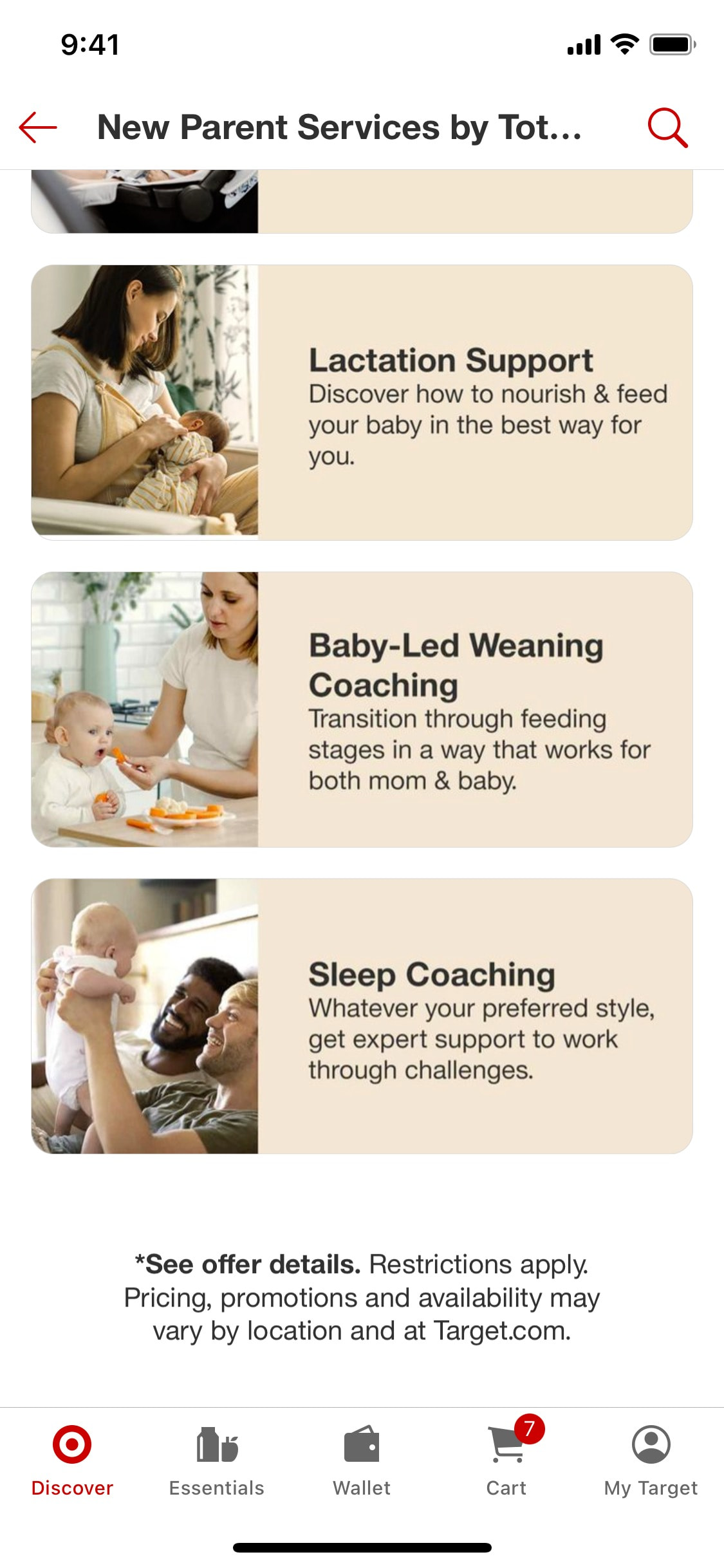 Target iOS screen 549