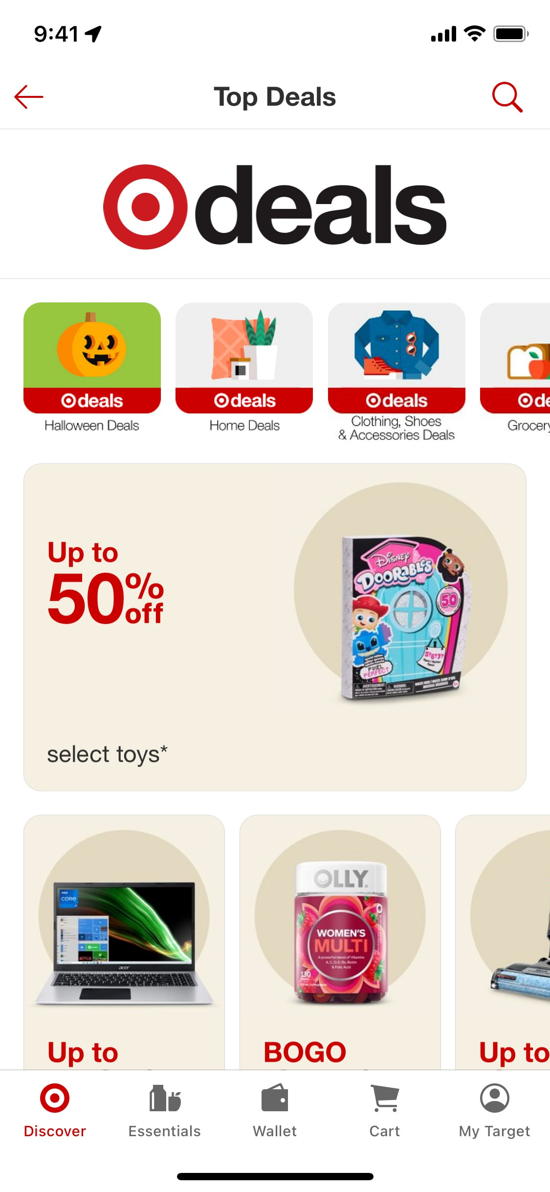 Target iOS screen 558