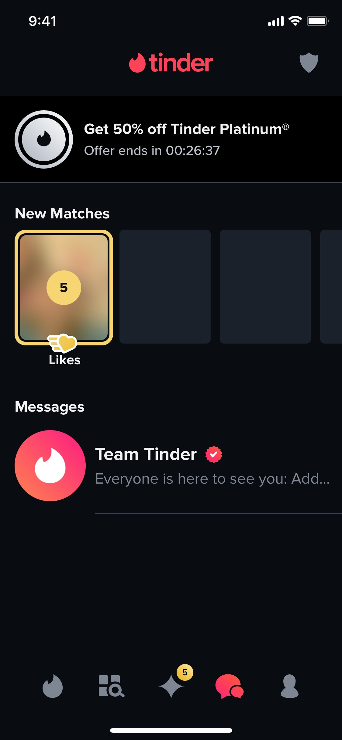 Tinder iOS screen 31