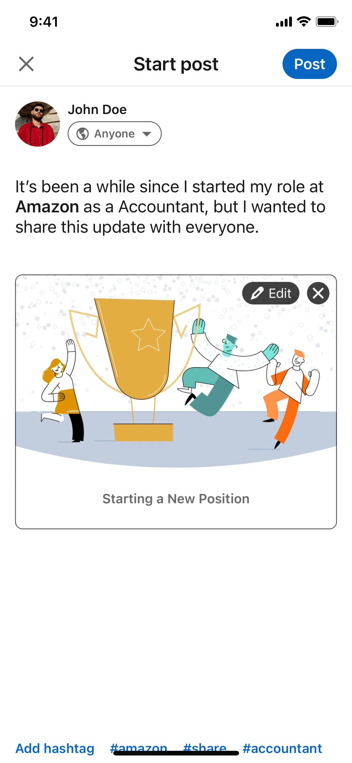 LinkedIn iOS screen 362